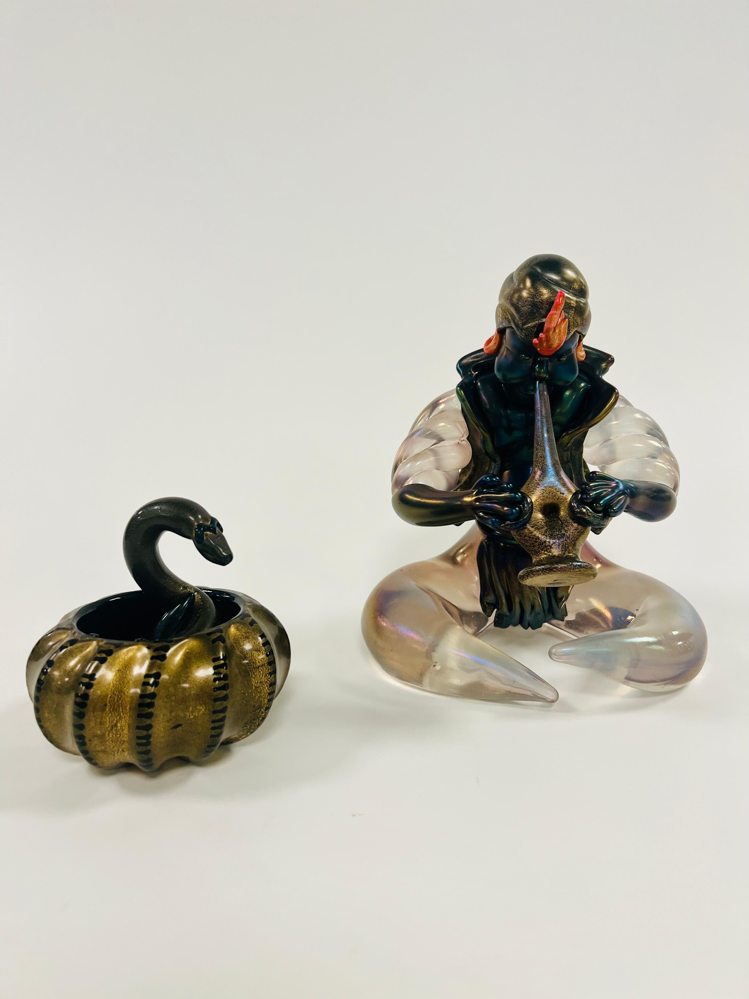 Fait main Sculpture de GINO CENEDESE, ALFREDO BARBINI en verre de Murano 1948. en vente