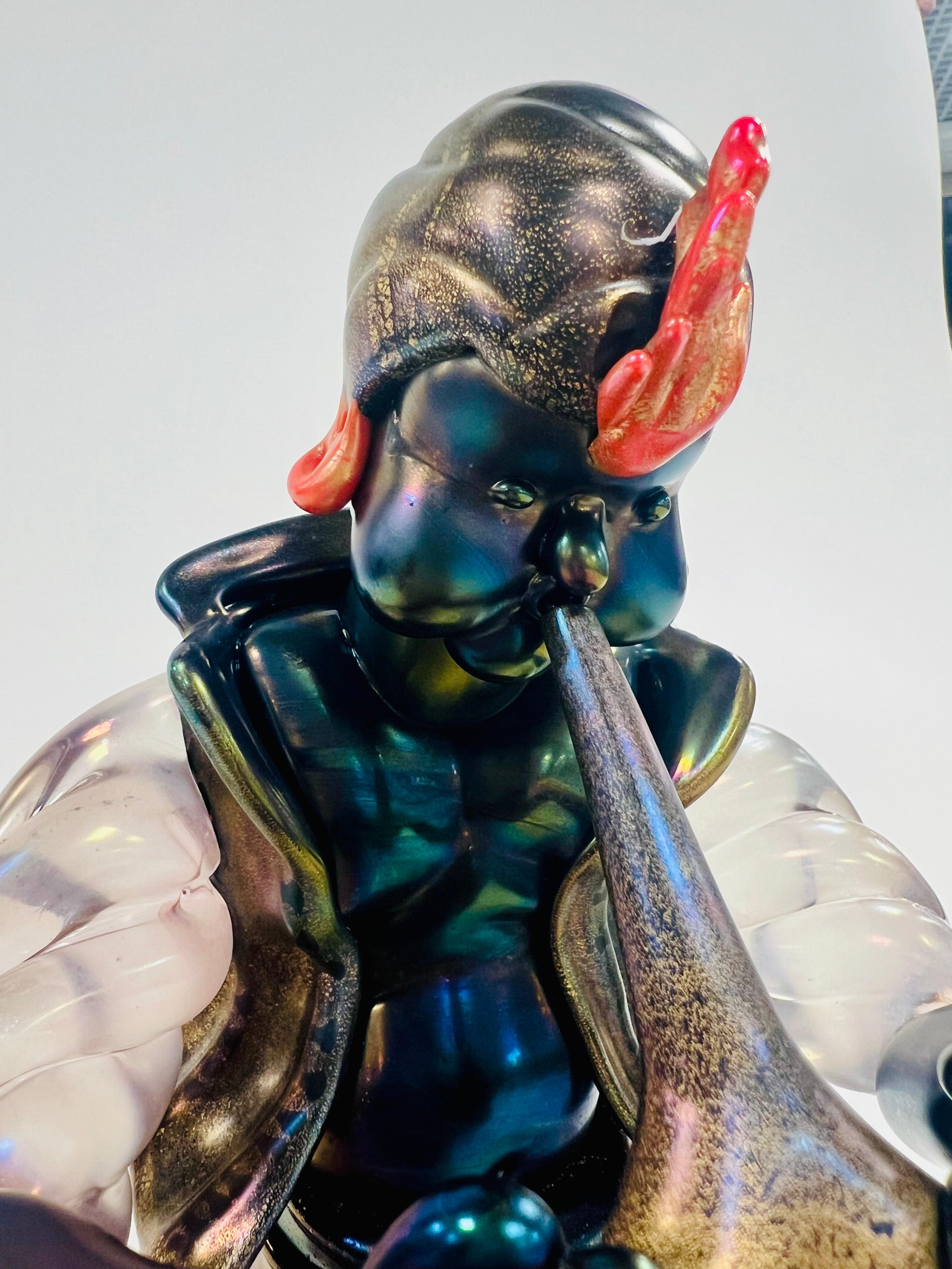 Sculpture de GINO CENEDESE, ALFREDO BARBINI en verre de Murano 1948. Bon état - En vente à Rio De Janeiro, RJ