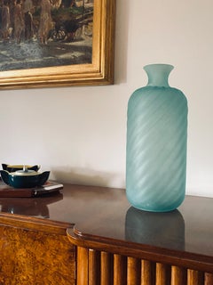 Gino Cenedese, Vaso di vetro smerigliato di Murano Greene & Greene, Cenedese, Murano Italia 1970