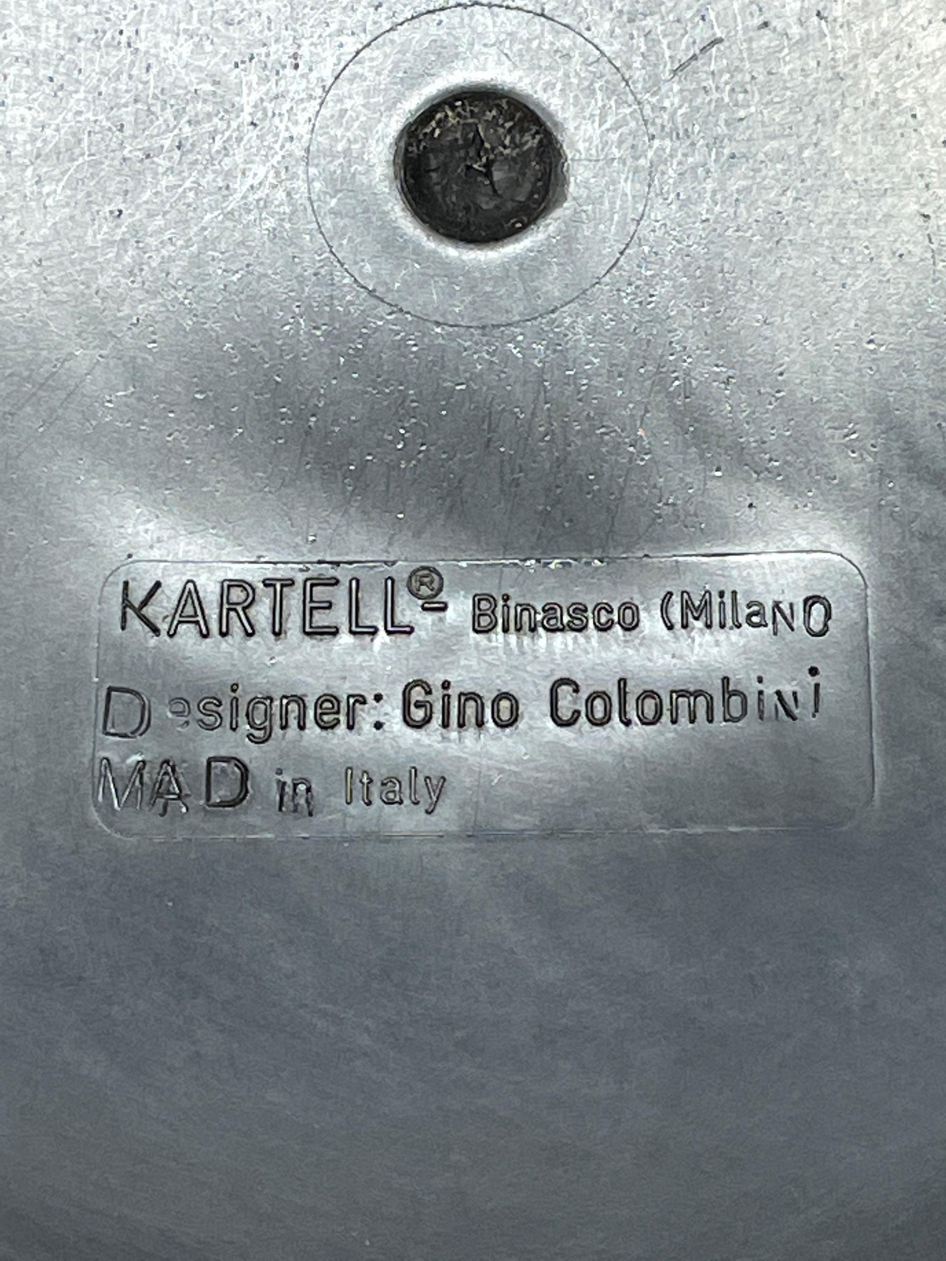 Gino Colombini - Porte-parapluies ou cendriers noirs du milieu du siècle pour Kartell, 1970 en vente 5