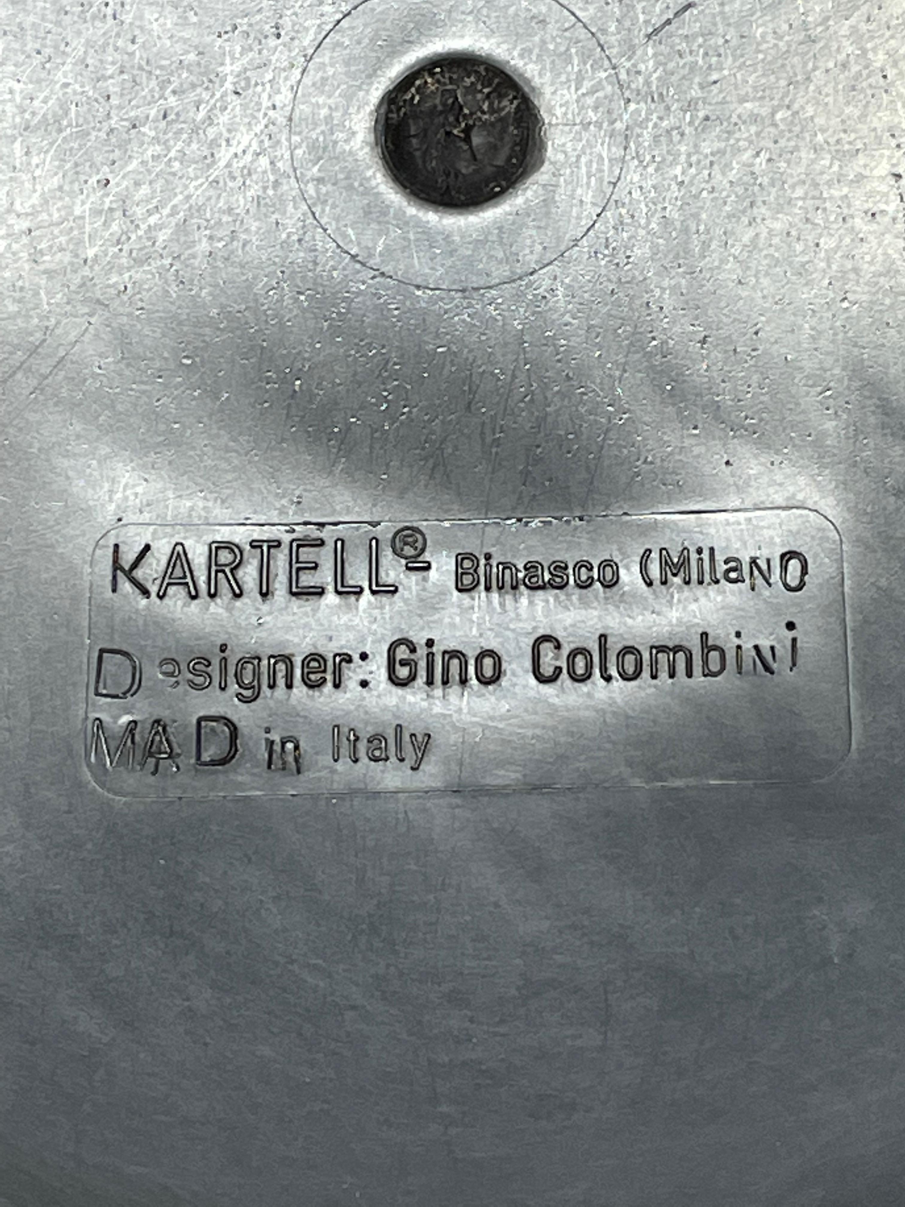 Gino Colombini - Porte-parapluies ou cendriers noirs du milieu du siècle pour Kartell, 1970 en vente 9