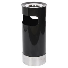 Gino Colombini Midcentury Black Umbrella Stands or Ashtray for Kartell, 1970