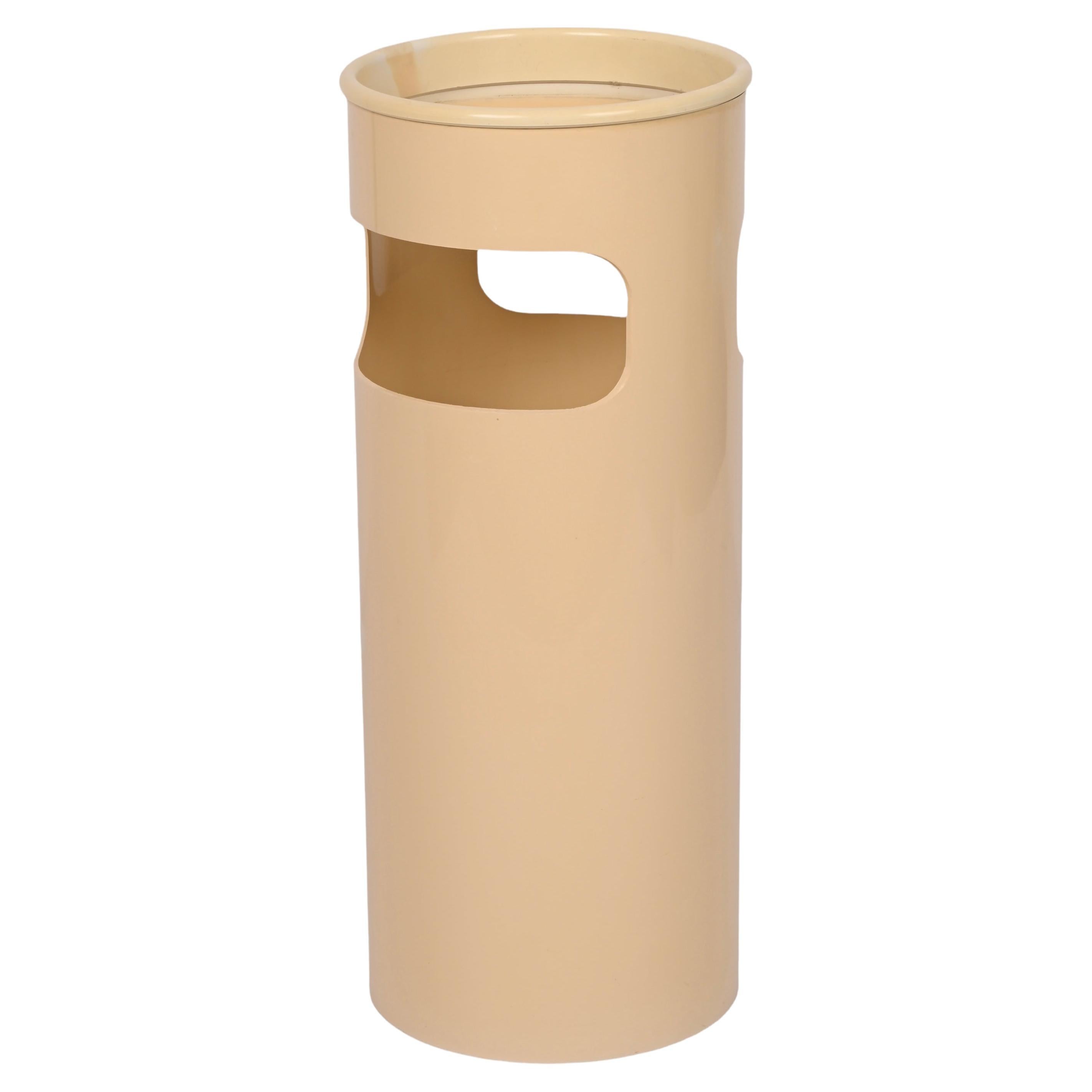 Theme Floral Decoration Colour White-Beige G.B Cylindrical Umbrella Stand in Perforated Metal AGED TO ART 