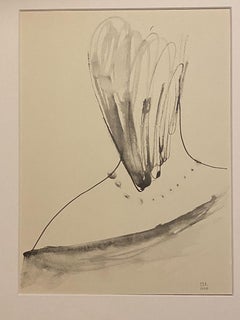 Portrait - Original Lithograph by Gino De Dominicis - Late 20th Century