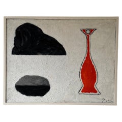 Gino Gregori large abstract still life painting