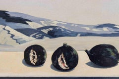 Fichi, conchiglie e colline - Dipinto di Gino Guida - Anni '80