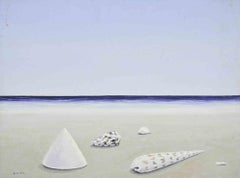 En la orilla - Pintura de Gino Guida - Años 80