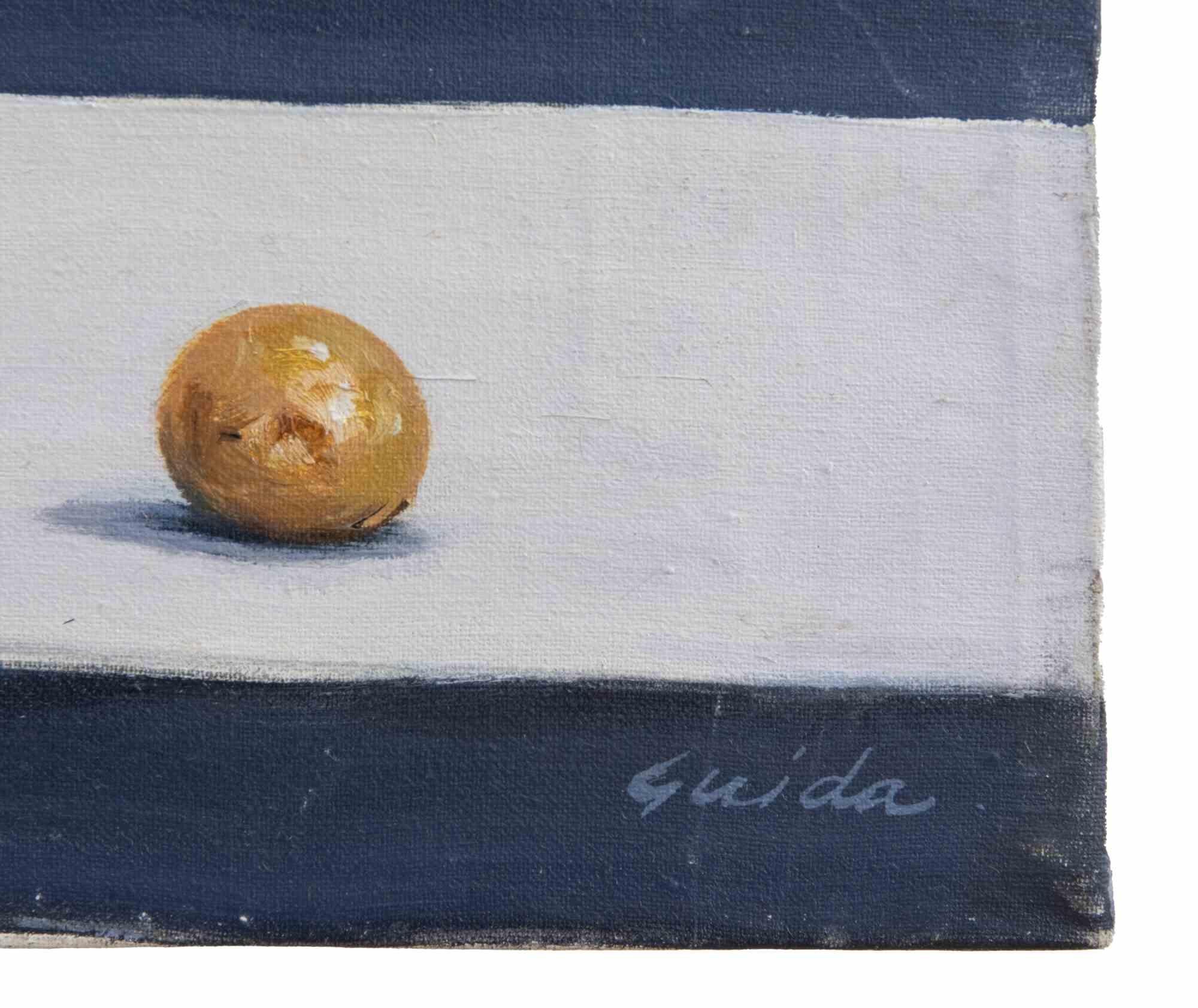 Der Herbstfelsen - Gemälde von Gino Guida - 1980er Jahre im Angebot 3