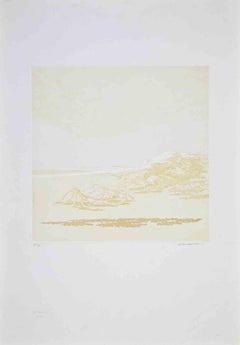 Crab on the Beach - Etching by Gino Guida - 1980s