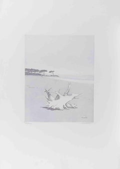 Seaside - Etching by Gino Guida - 1980s