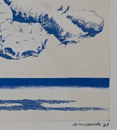 Seaweed - Etching by Gino Guida - 1968