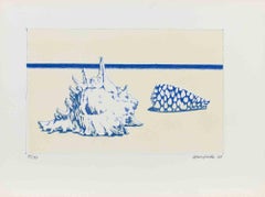 Coquillages - Gravure de Gino Guida - 1968