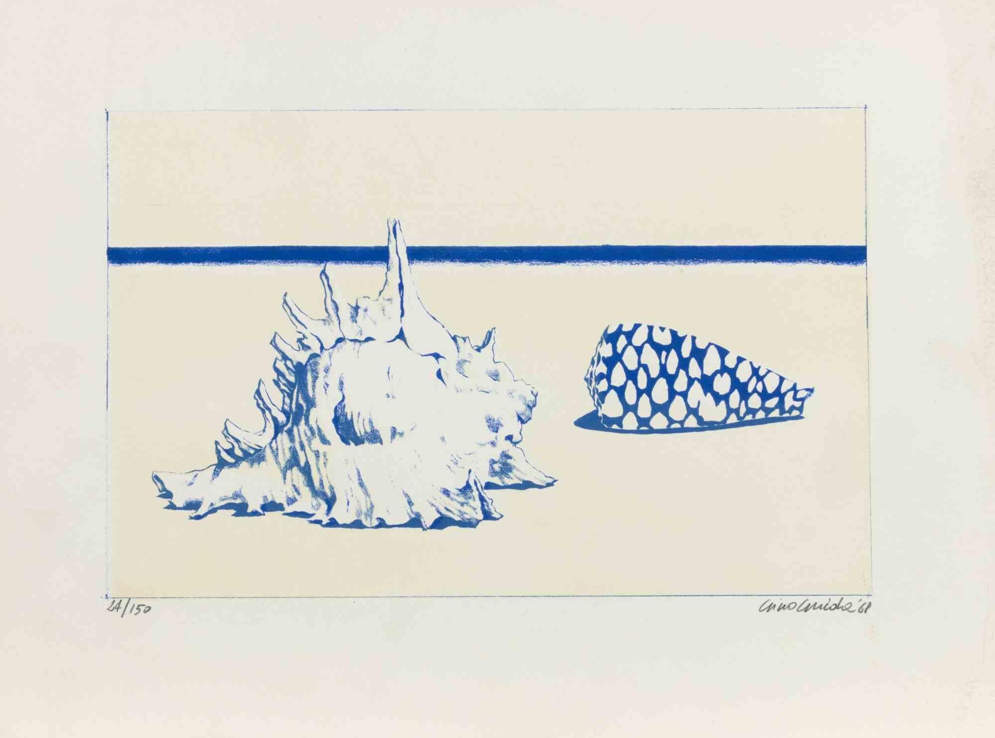 Litografía sobre papel realizada por Gino Guida en 1968.Hans firmada, numerada y fechada a lápiz.

Edición de 150 ejemplares.

Muy buen estado.