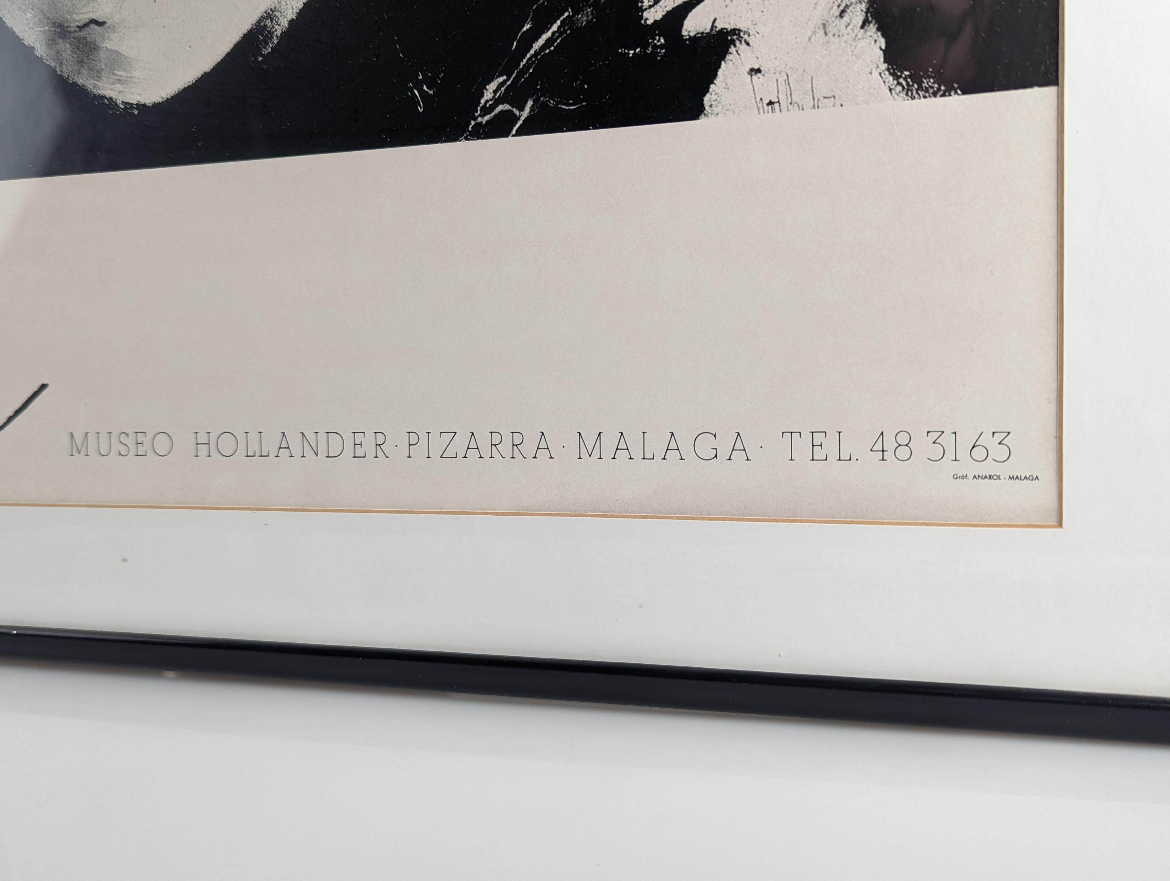 Original Gino Hollander poster from the Hollander Museum in Pizarra, Málaga. Made on Gvarro paper.

Dimensions: 53.5 x 41 cm - Interior: 44 cm x 31 cm