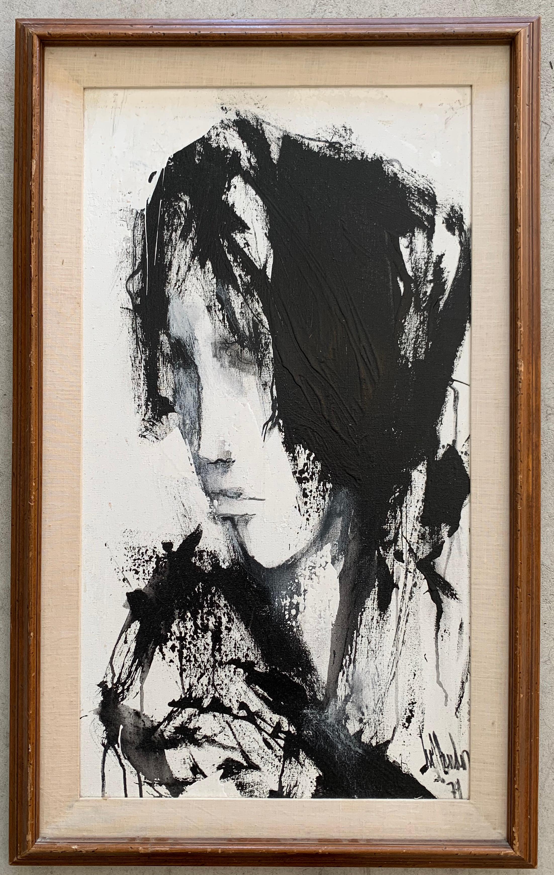 Gino Hollander Abstract Painting - Portrait of a Woman