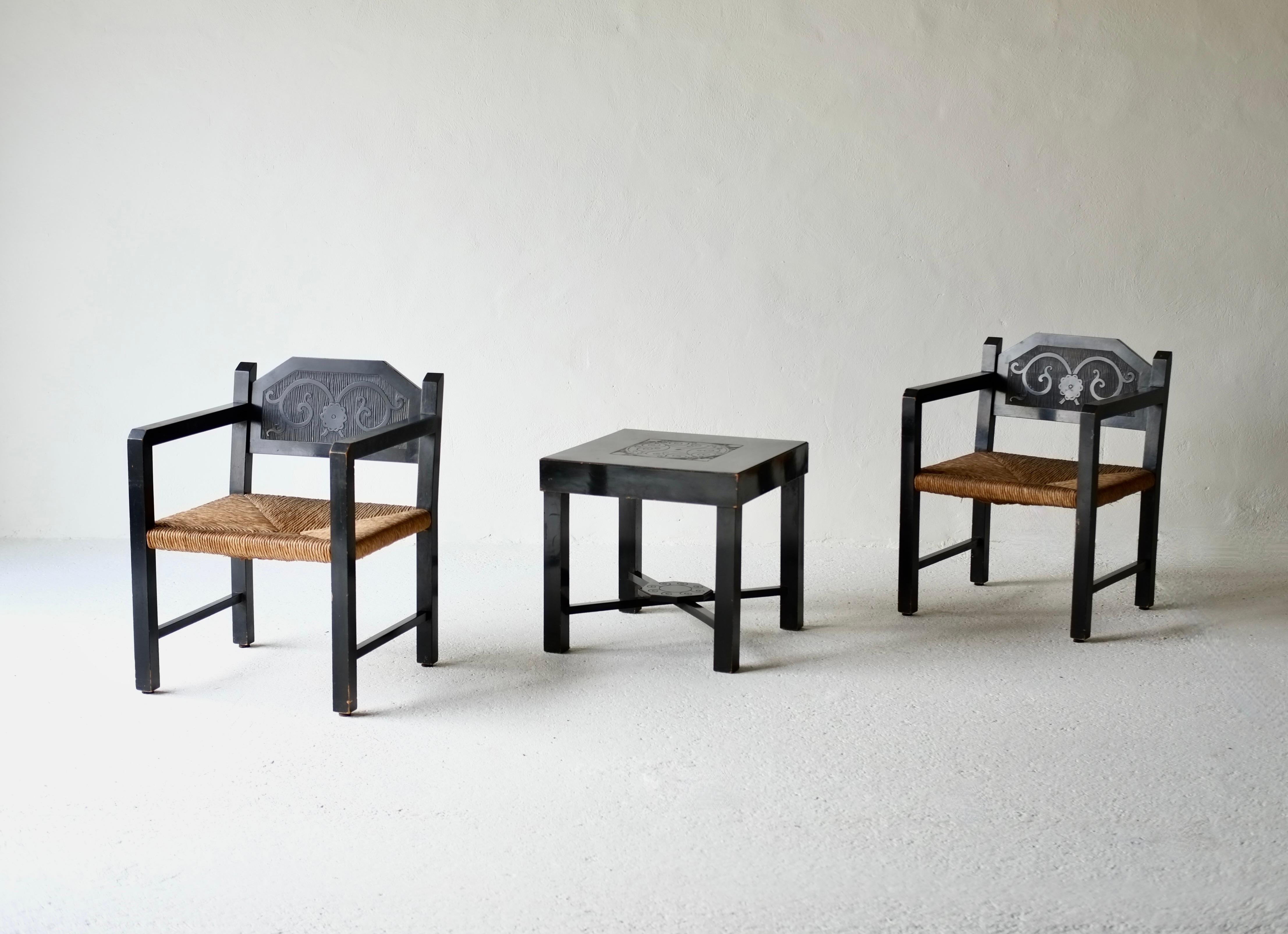 20ième siècle Fauteuils et tables Gino Maggioni (1898-1955) en vente