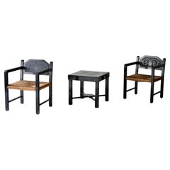 Gino Maggioni (1898-1955) Armchairs & Table