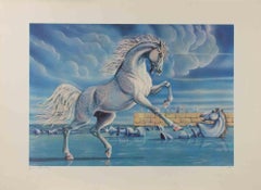 Horse - Lithograph by Gino Marchesi - 1980s