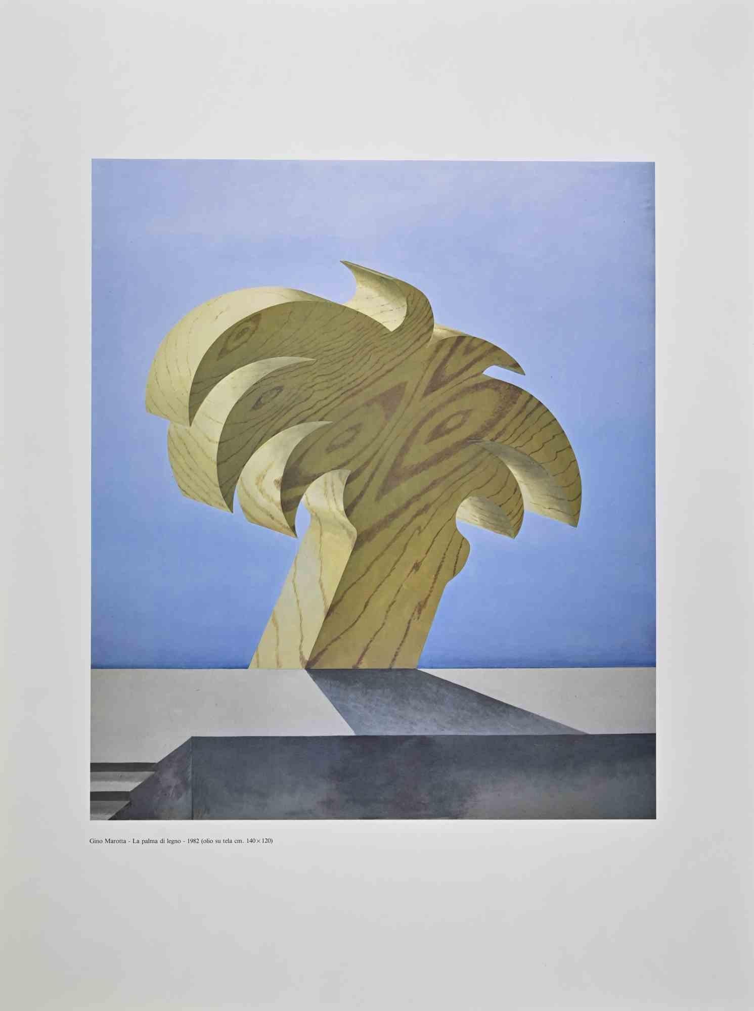 Gino Marotta Figurative Print - The Palm - Vintage Poster After G. Marotta - 1982