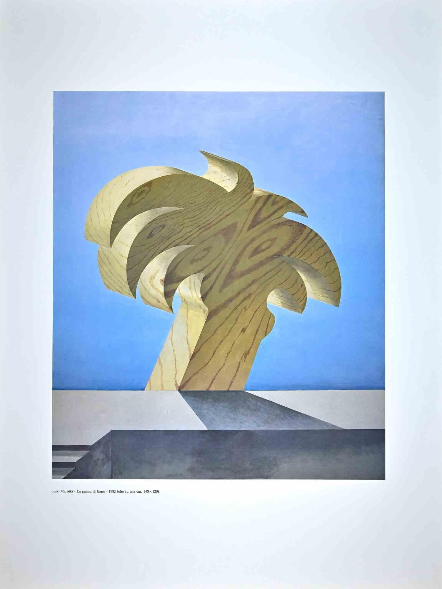 Die Palme  - Vintage-Plakat von Gino Marotta, 1982