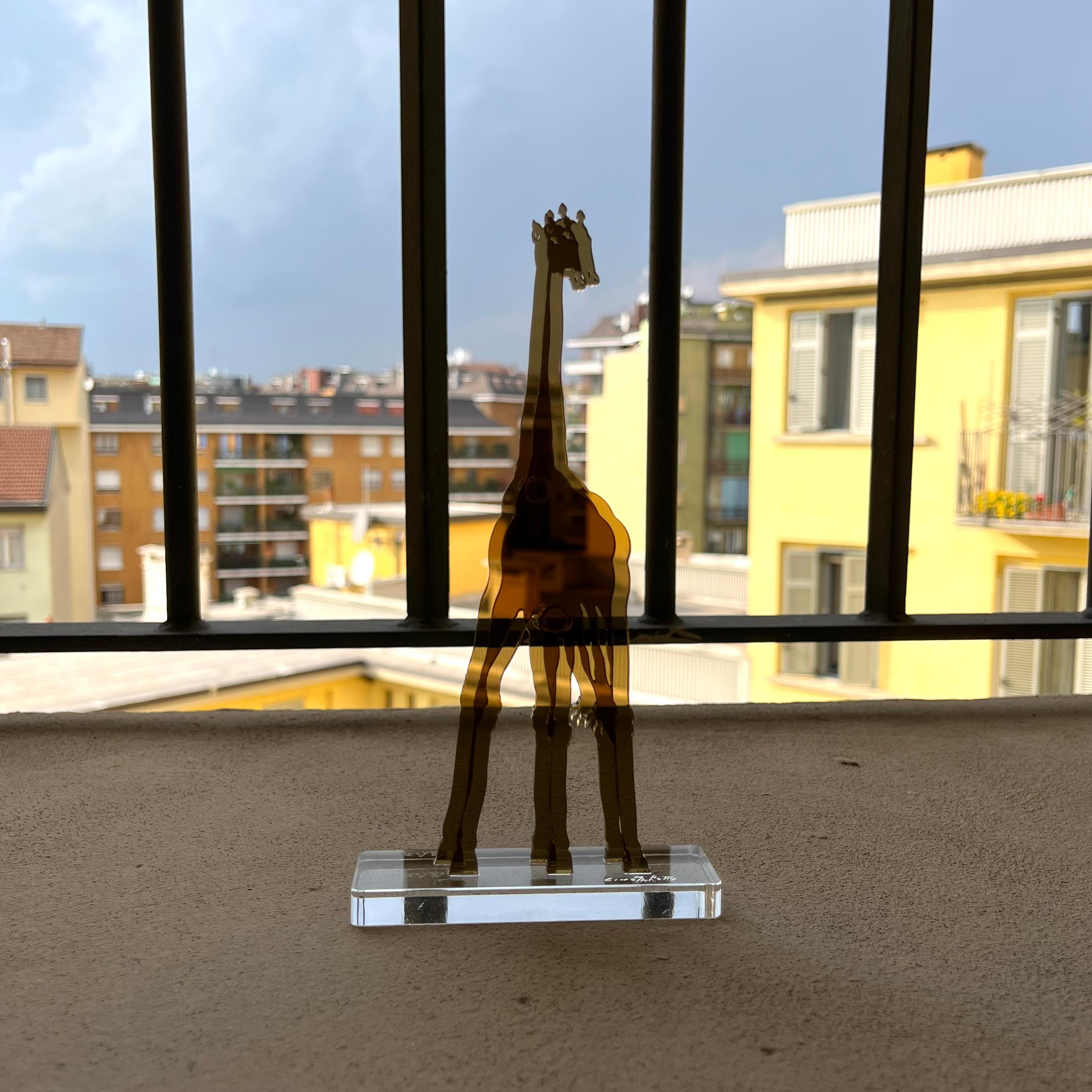 Italiano Gino MAROTTA (1935-2012) Giraffa artificiale 2010 in vendita
