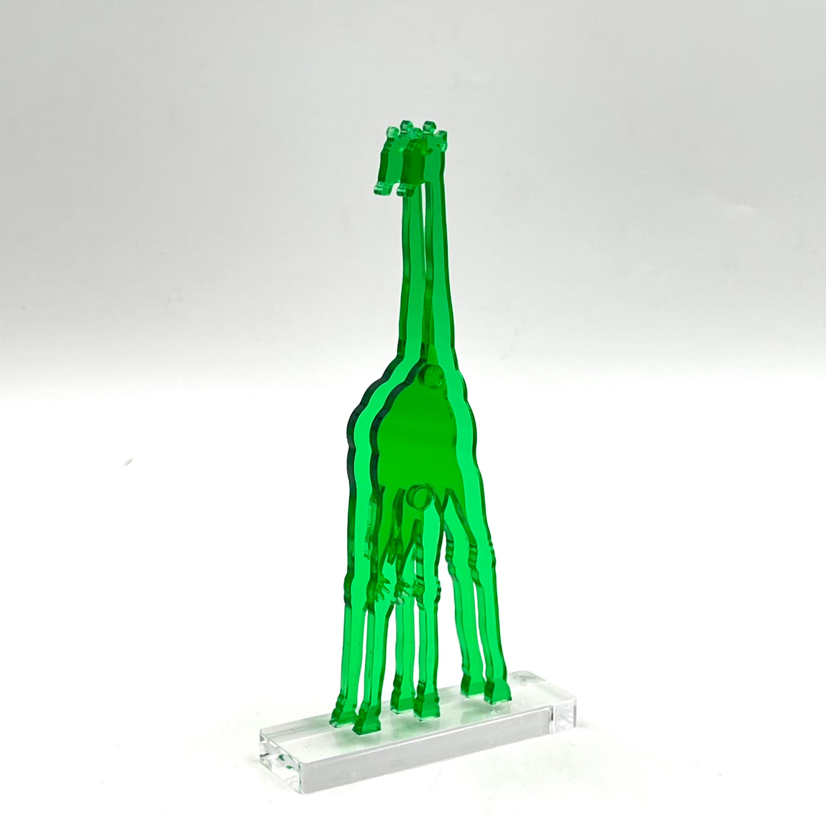Acrylic Gino MAROTTA (1935-2012) Giraffa artificiale 2010 For Sale