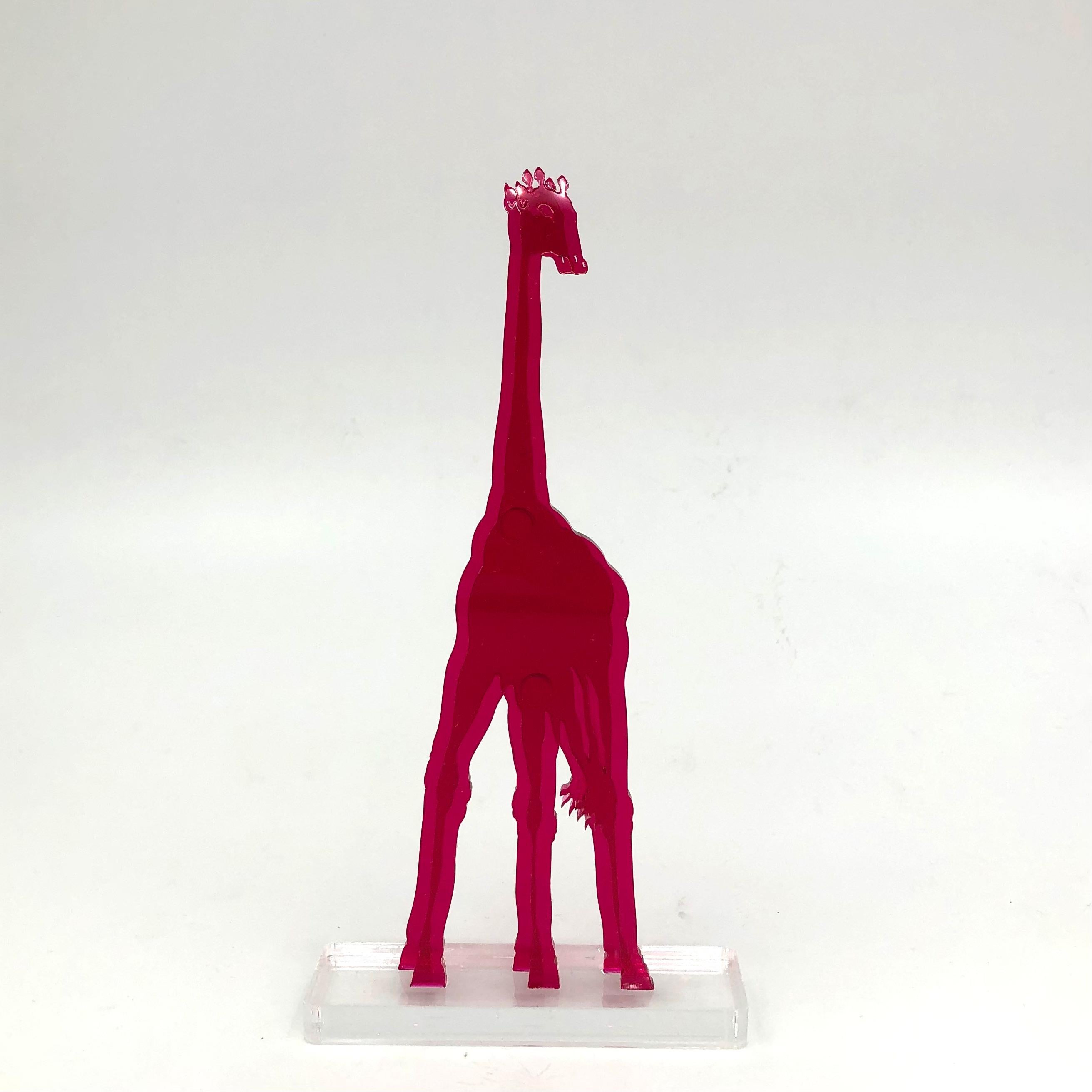 Acrylic Gino MAROTTA (1935-2012) Giraffa artificiale 2010 For Sale