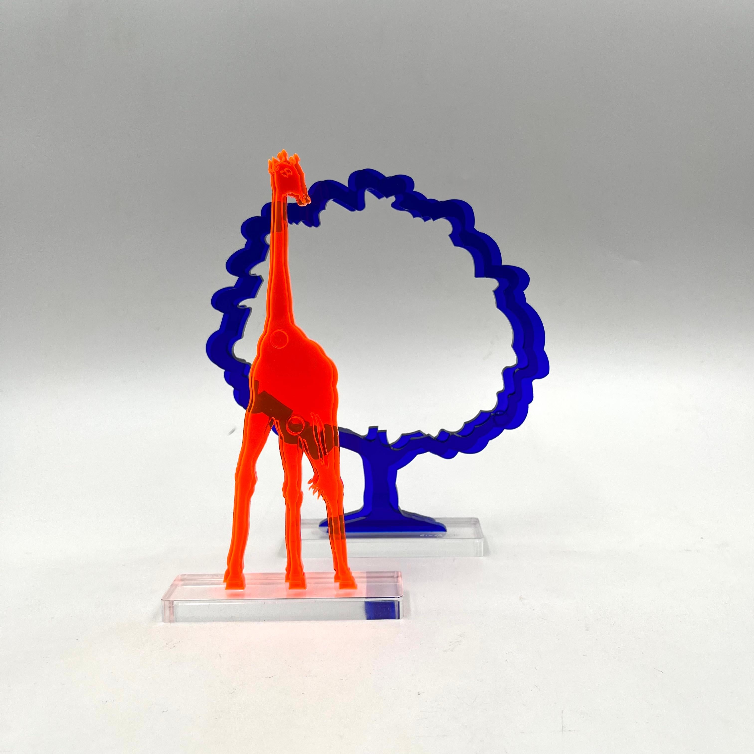 Acrylique Gino MAROTTA (1935-2012) Giraffa artificiel 2010 multiple en vente