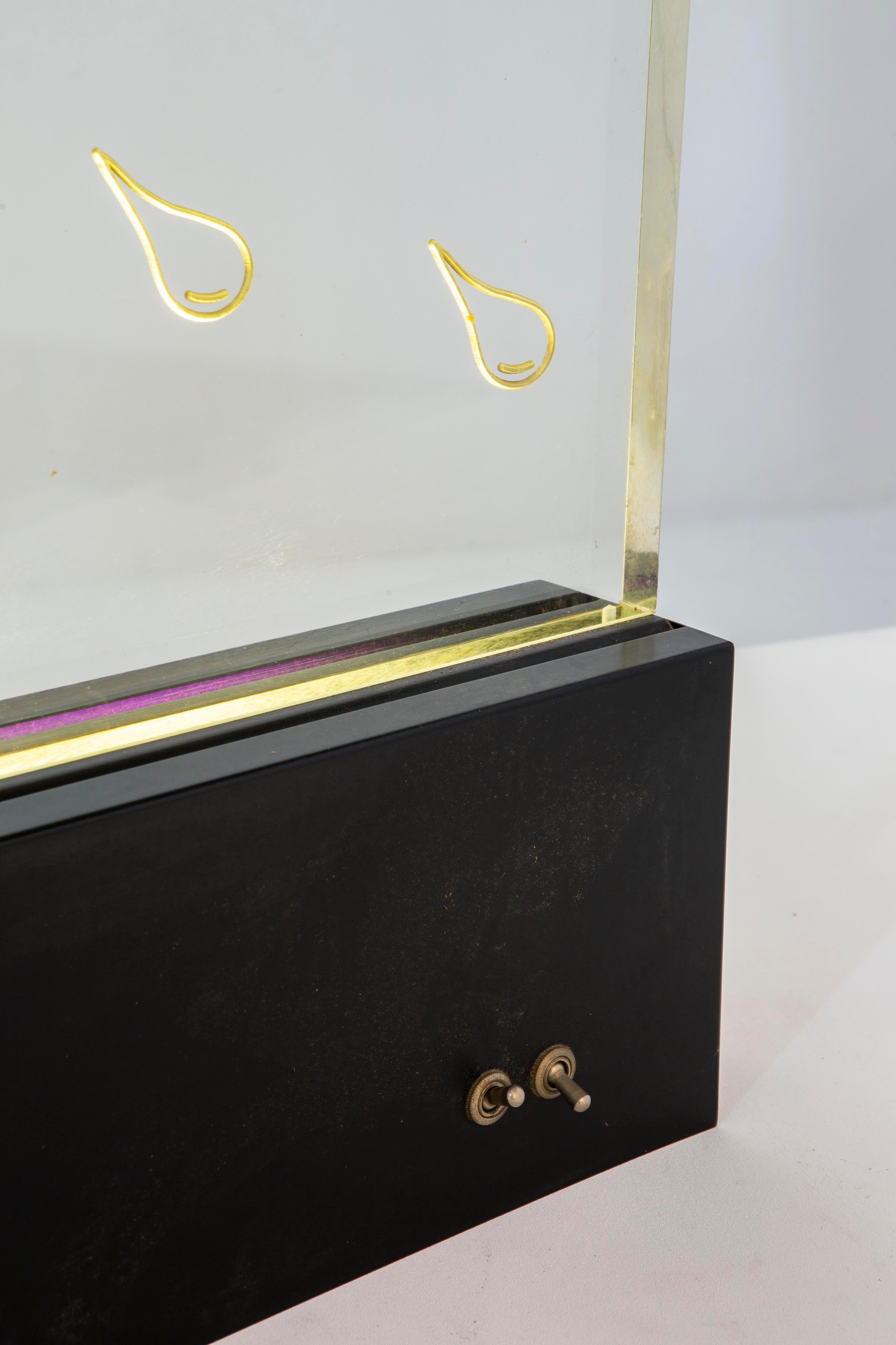 Gino Marotta Light Sculpture Pioggia in Lacquered Metal and Plexiglass '70s For Sale 3