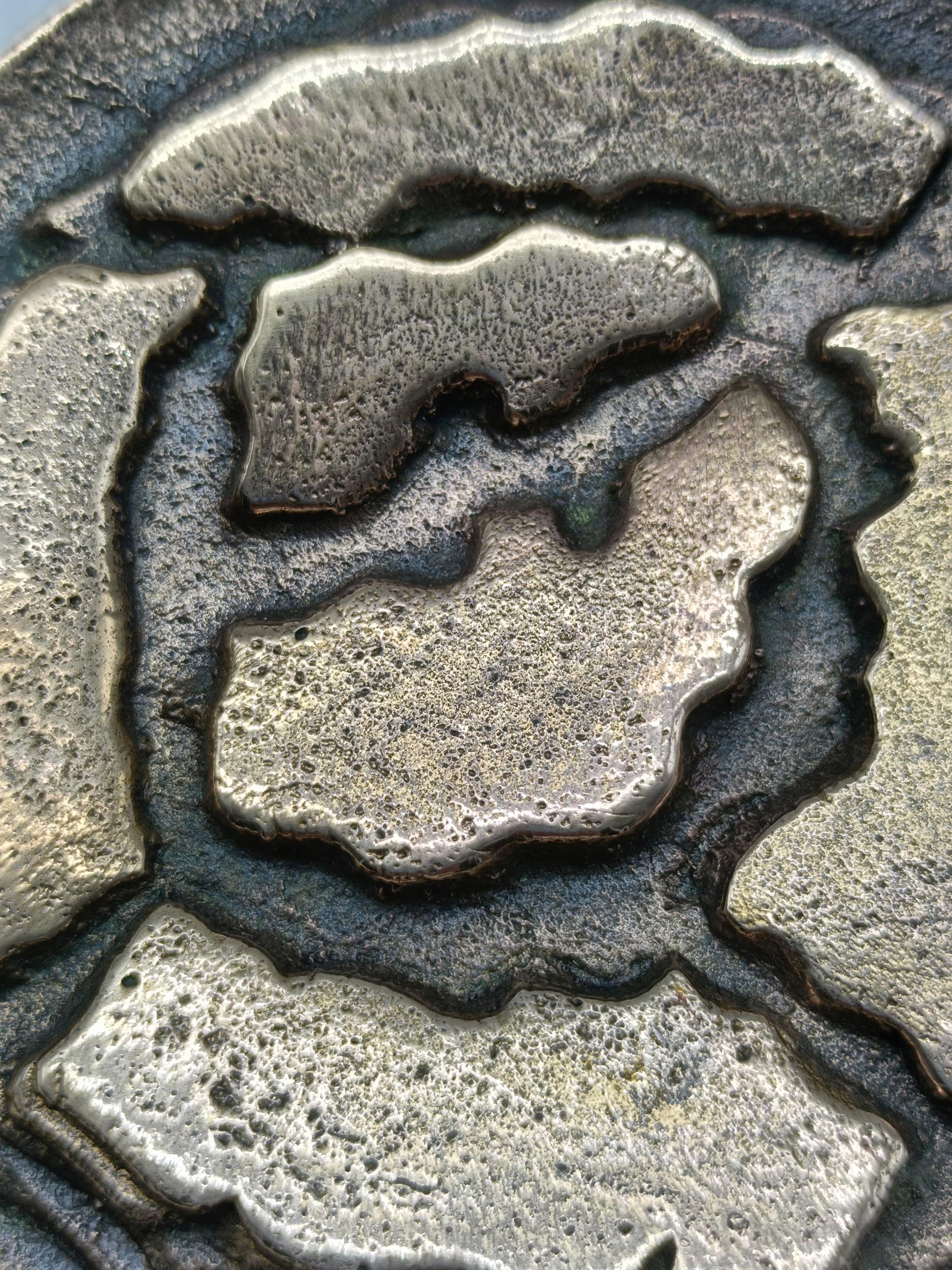 Gino Marotta Deko-Bronzemedaillon 'La Rosa Sibillina', signiert, 2000er Jahre im Zustand „Gut“ im Angebot in Naples, IT