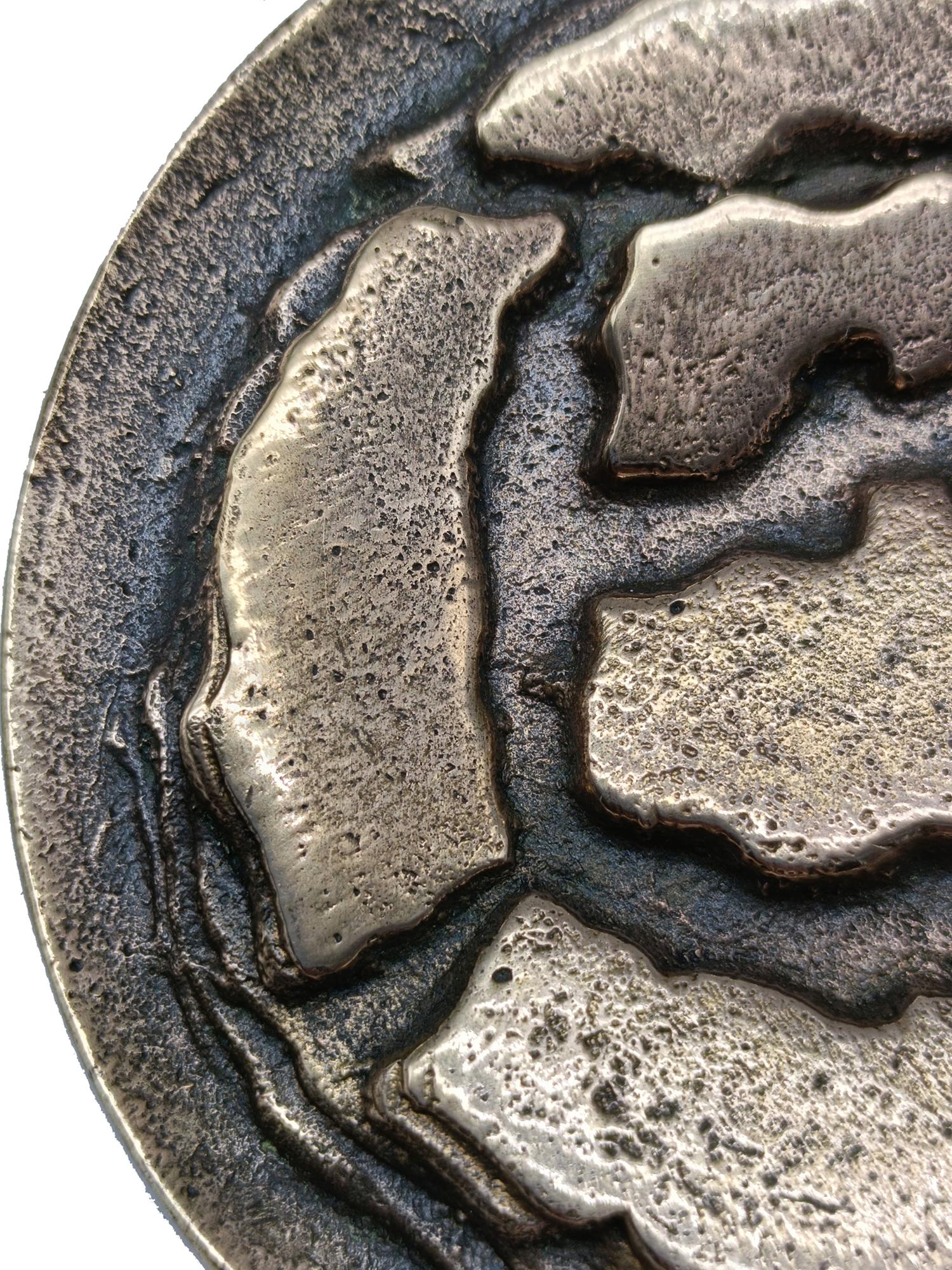 Gino Marotta Deko-Bronzemedaillon 'La Rosa Sibillina', signiert, 2000er Jahre (Zeitgenössisch) im Angebot