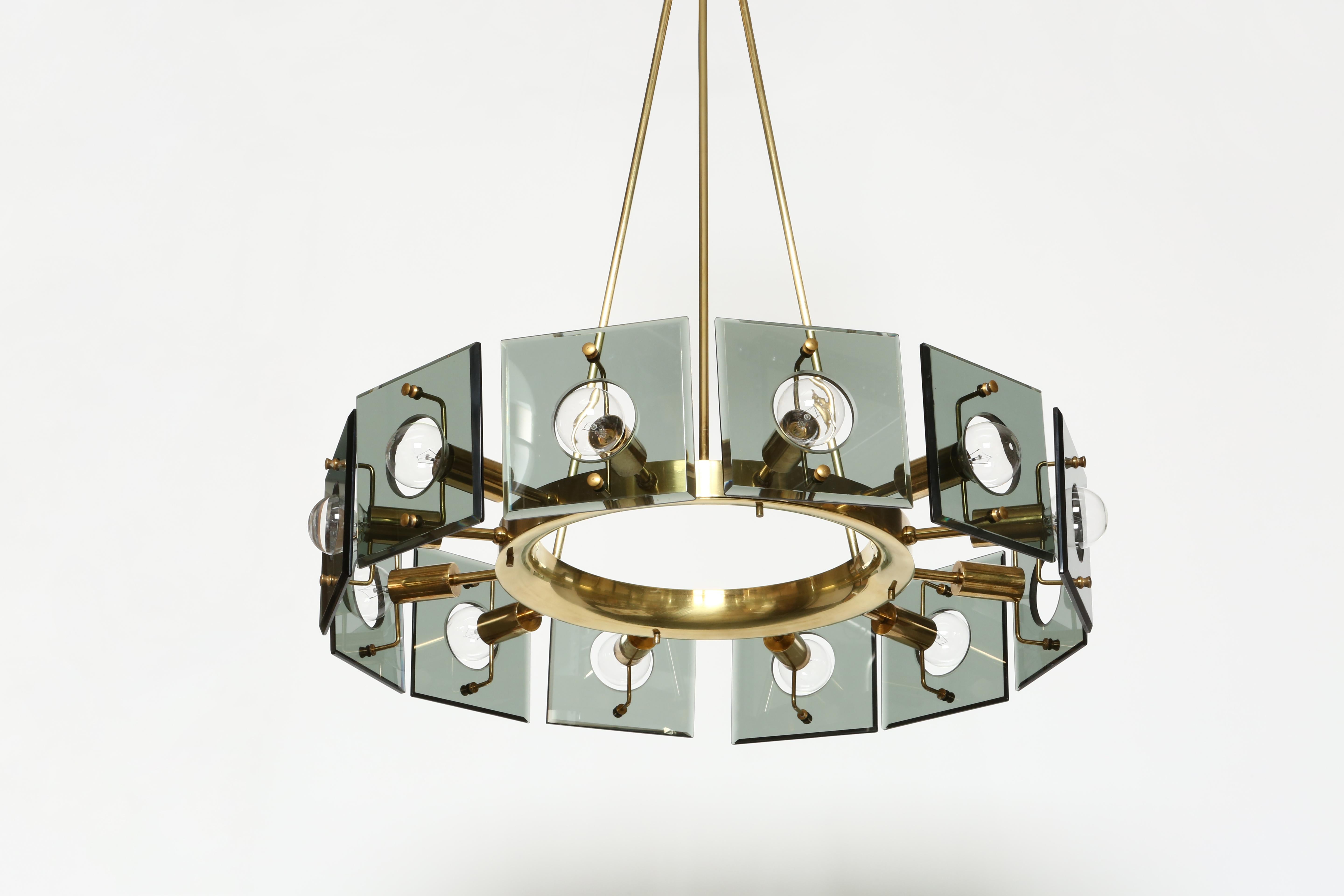 Mid-Century moderno Lampadario Gino Paroldo, Italia, anni '60 in vendita