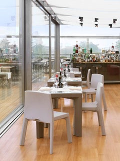 Gino Powder Blue Table by Giò Colonna Romano