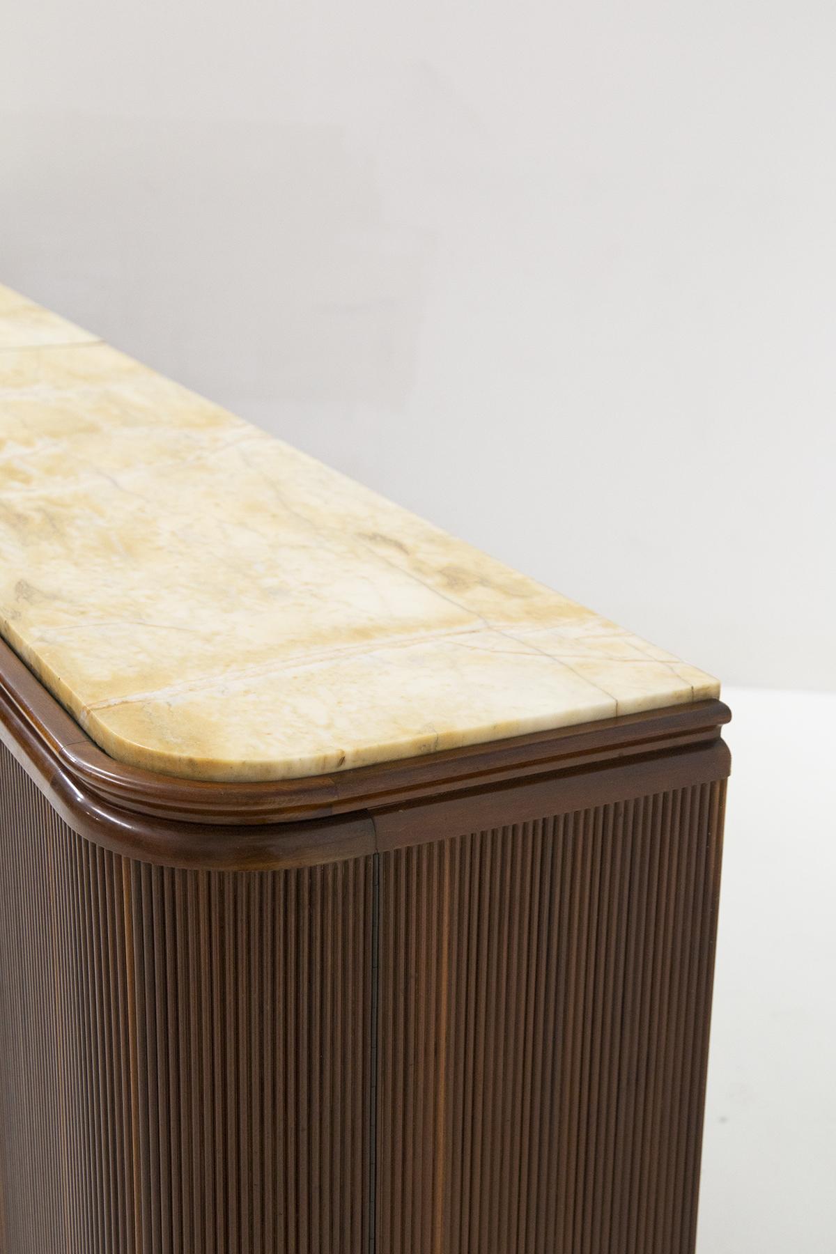 Gino Rancati Rare Wood and Marble Sideboard, Published For Sale 8