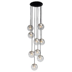 Gino Sarfatti 2095/9 chandelier Arteluce Italy 1958