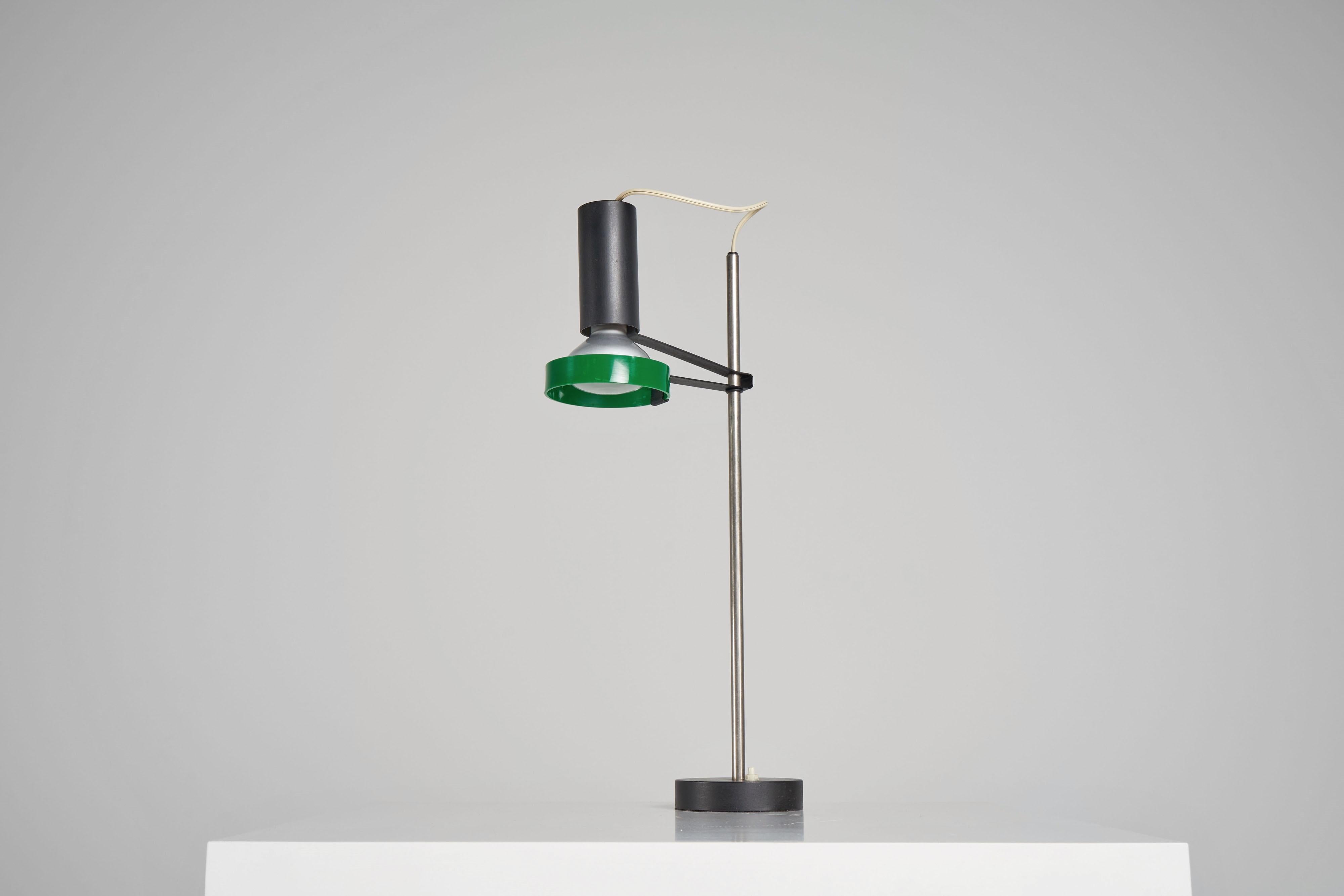 Metal Gino Sarfatti 565 Table Lamp Arteluce, Italy, 1956 For Sale