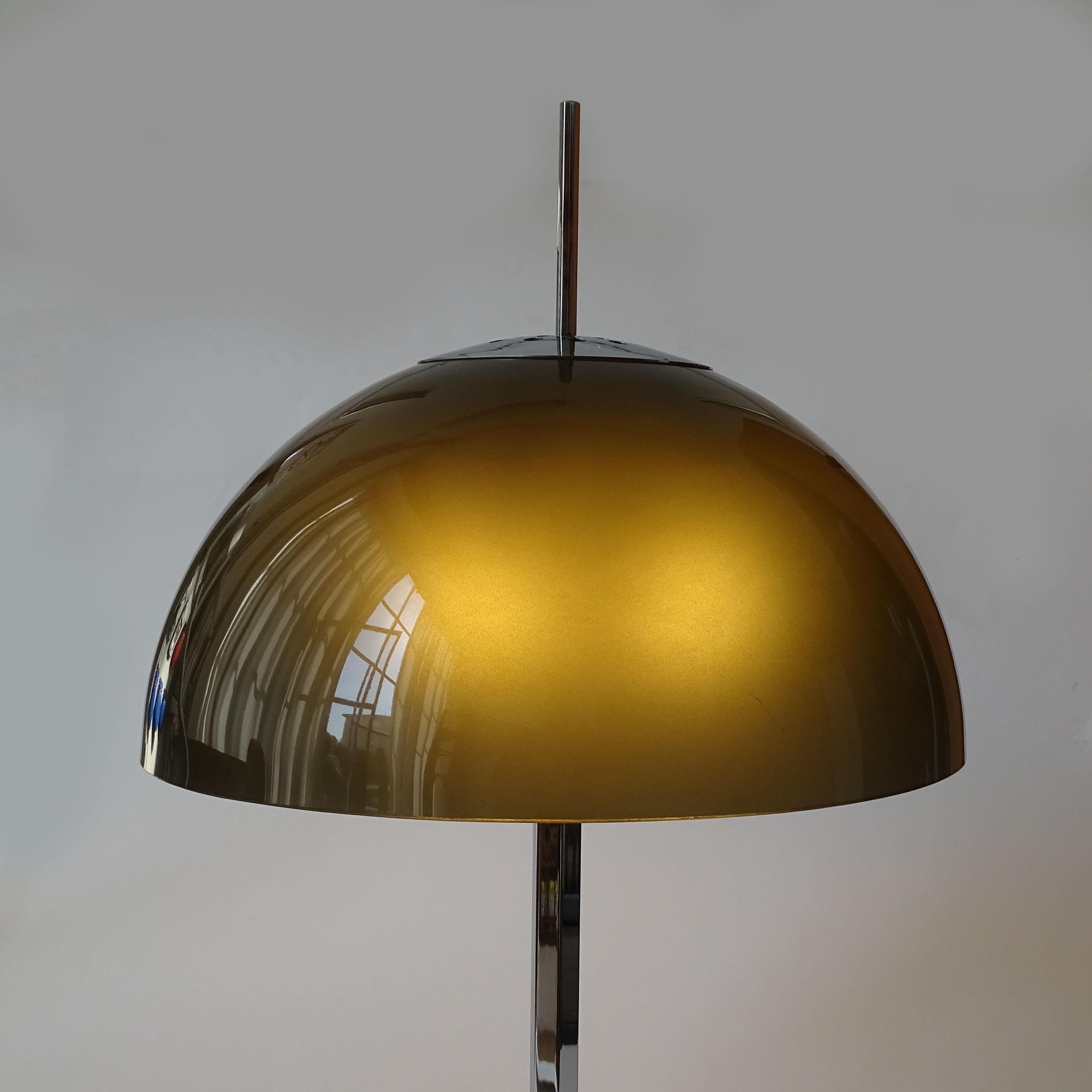 Cromo Lampada da tavolo Gino Sarfatti 584/G for Arteluce, Italia 1957 in vendita