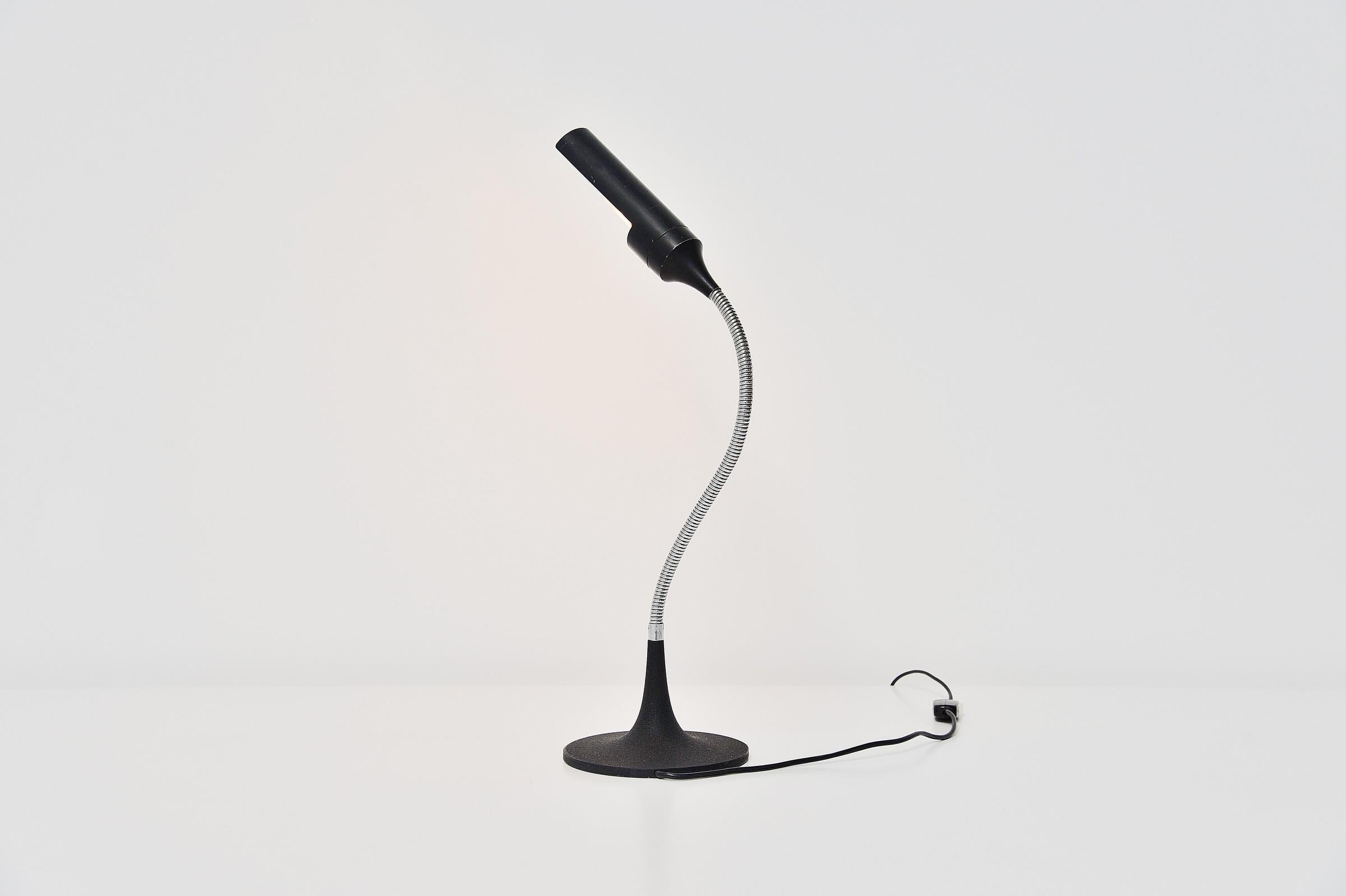 Plated Gino Sarfatti 595 Table Lamp Arteluce, Italy, 1961 For Sale