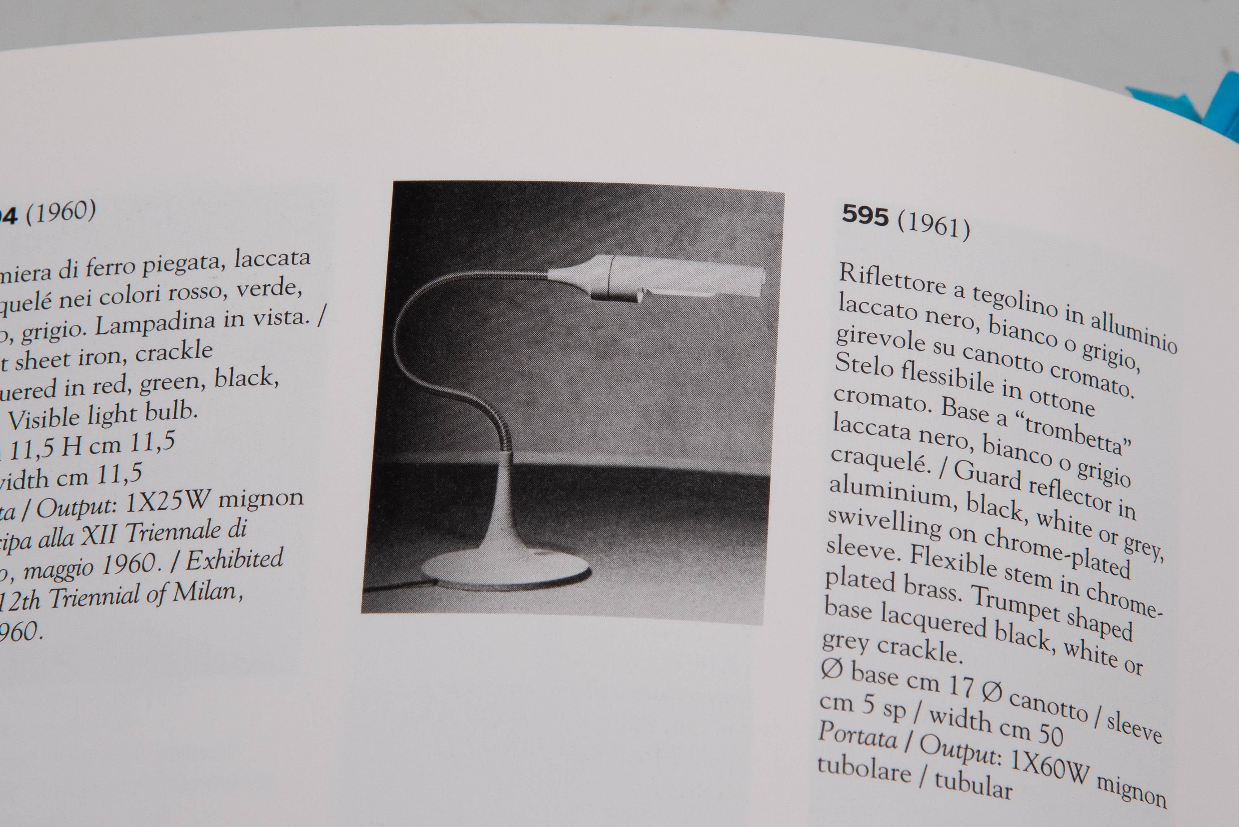 Gino Sarfatti 595 table lamp by Arteluce Italy 1961 For Sale 8