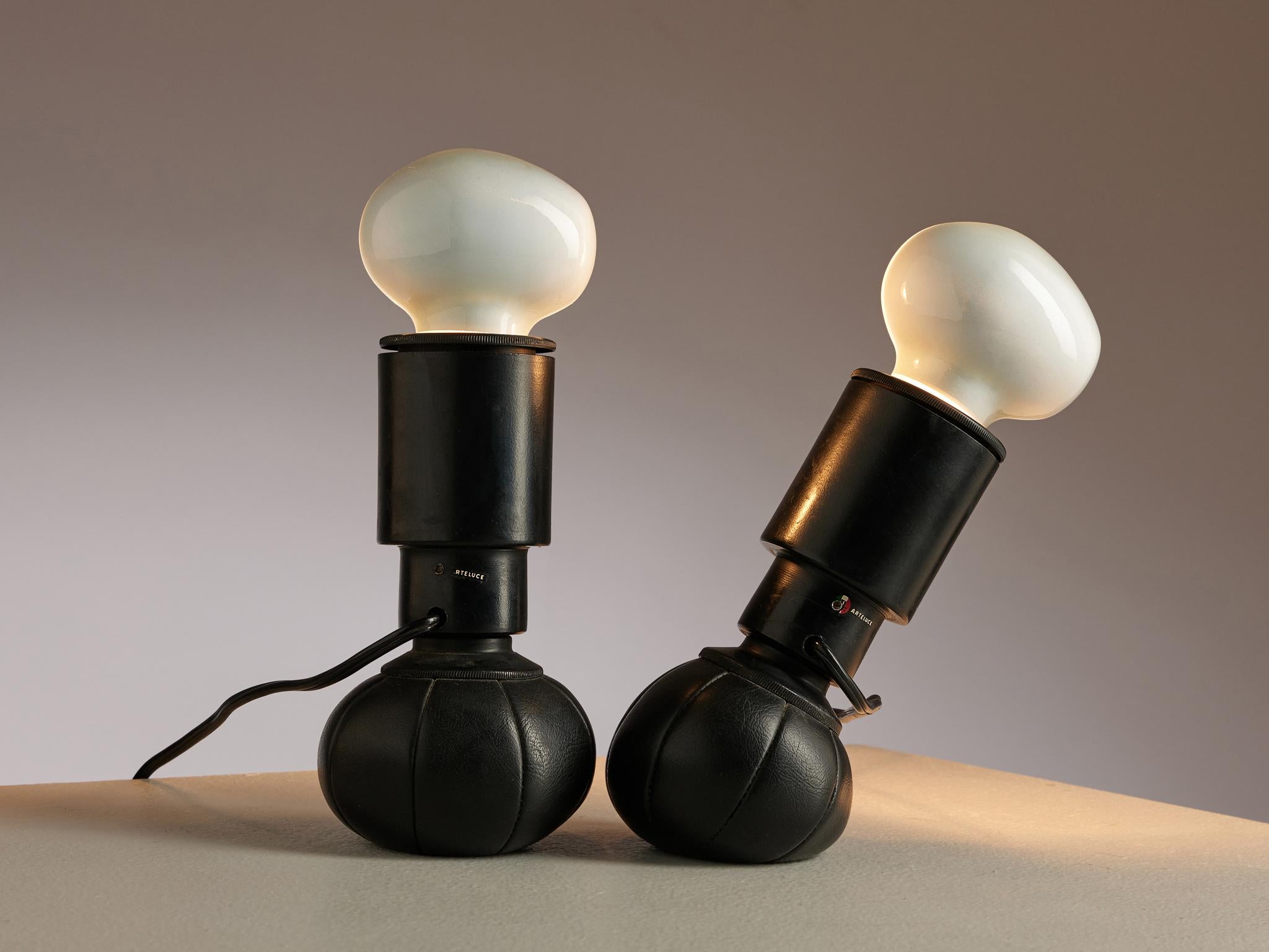 Mid-Century Modern Gino Sarfatti '600C' Table Lamps