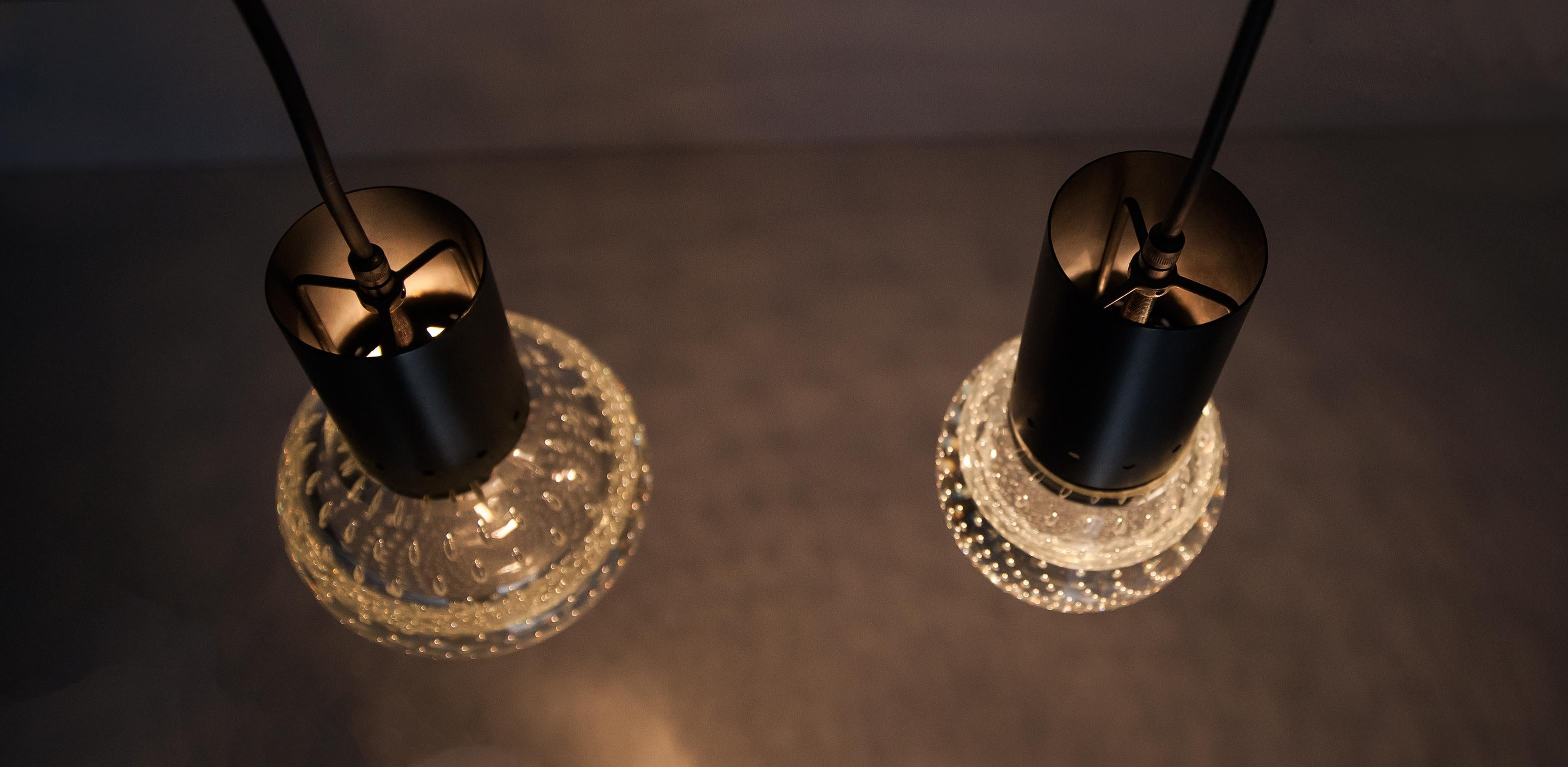 GINO SARFATTI ARCHIMEDE SEGUSO MURANO GLASS PENDANT LAMPS FOR ARTELUCE 1960s 4