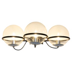 Gino Sarfatti Arteluce 3-sphere wall lamp, 1960