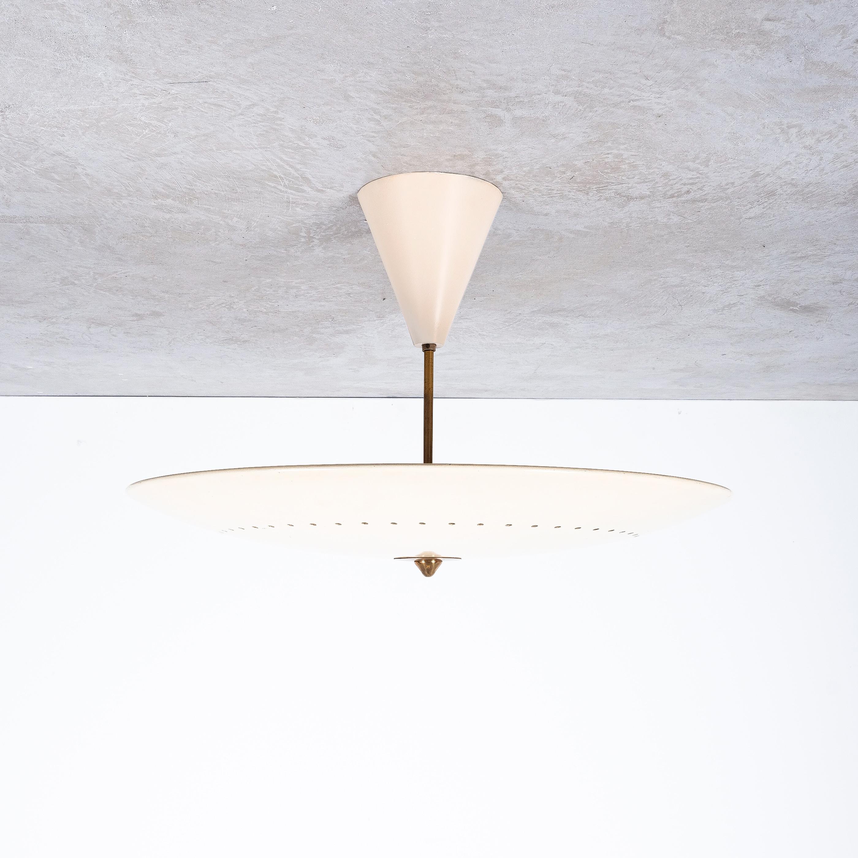Italian Gino Sarfatti Arteluce 2031 Ceiling Lamp or Semi Flush Mount, Italy, 1950
