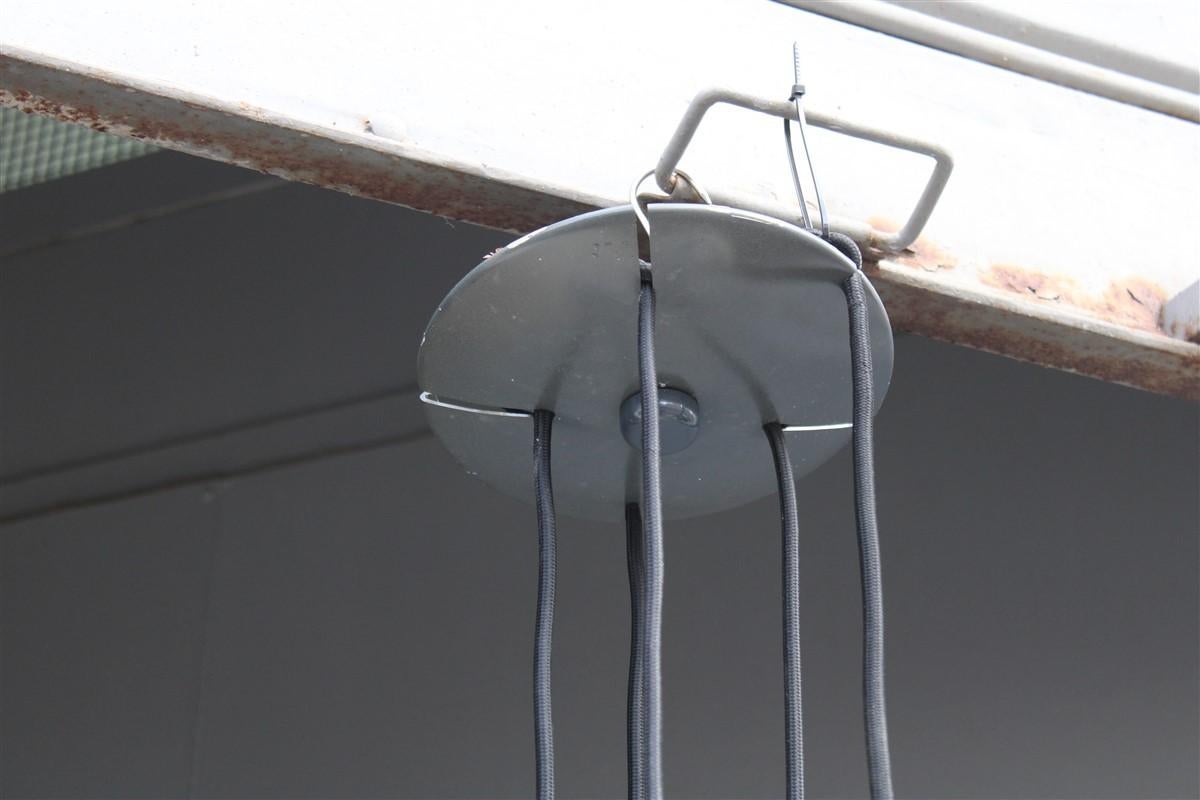 Italian Gino Sarfatti Arteluce Ceiling Lamp 1965 Model 2095 Balls Glass Aluminum For Sale