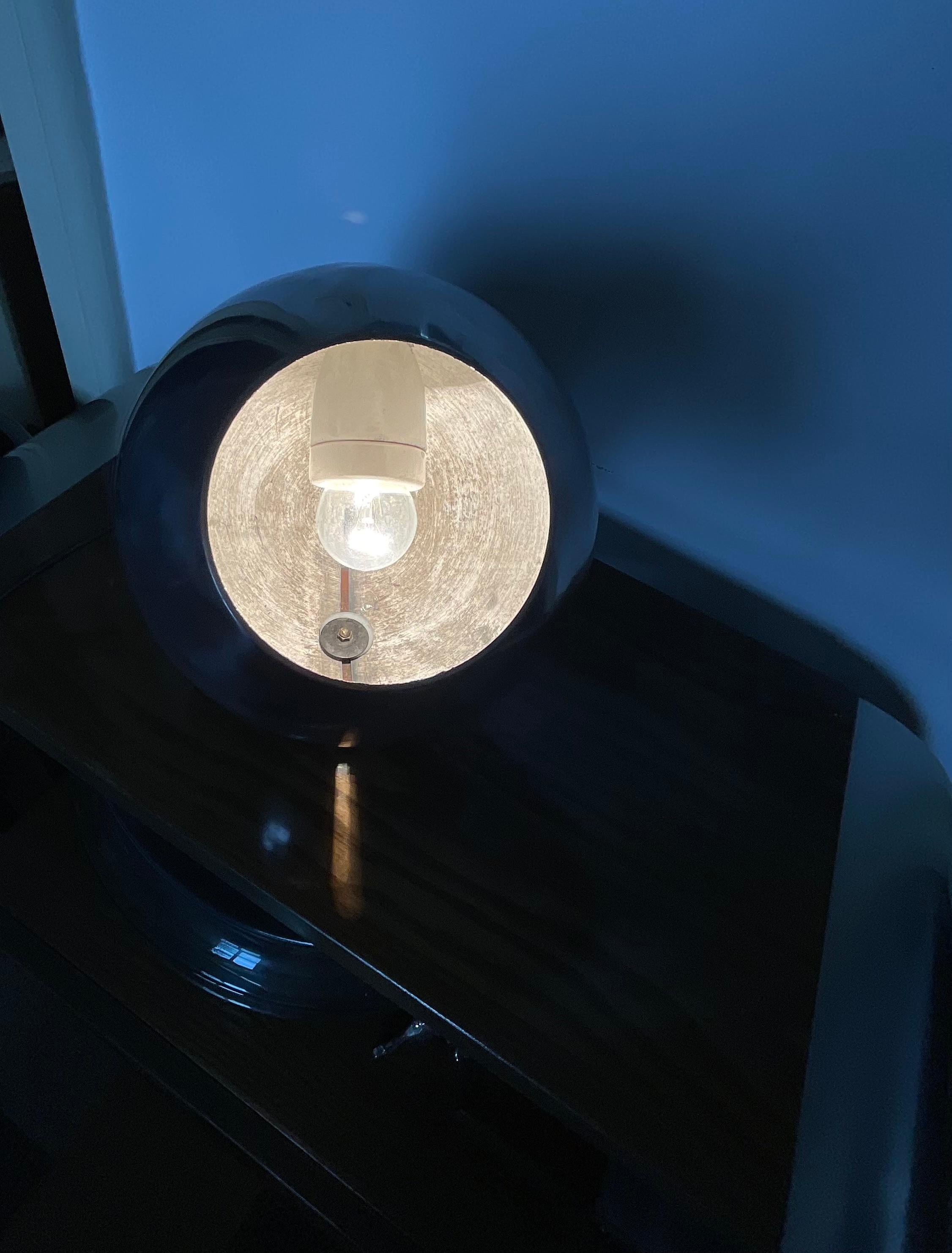 Polished GINO SARFATTI - ARTELUCE Lampada in alluminio lucidato - Mod. 586 - ITALIA 1962. For Sale