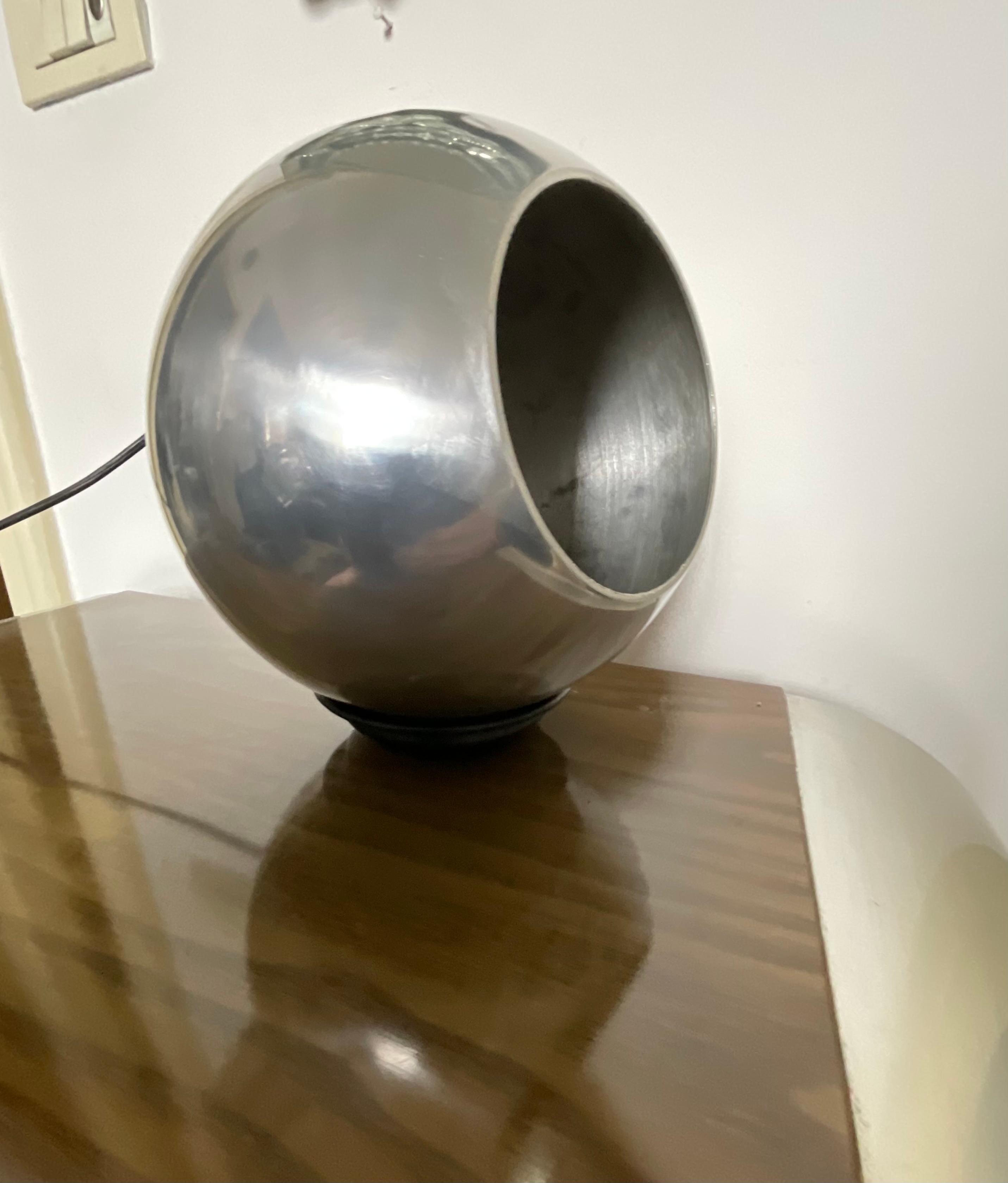 Mid-20th Century GINO SARFATTI - ARTELUCE Lampada in alluminio lucidato - Mod. 586 - ITALIA 1962. For Sale