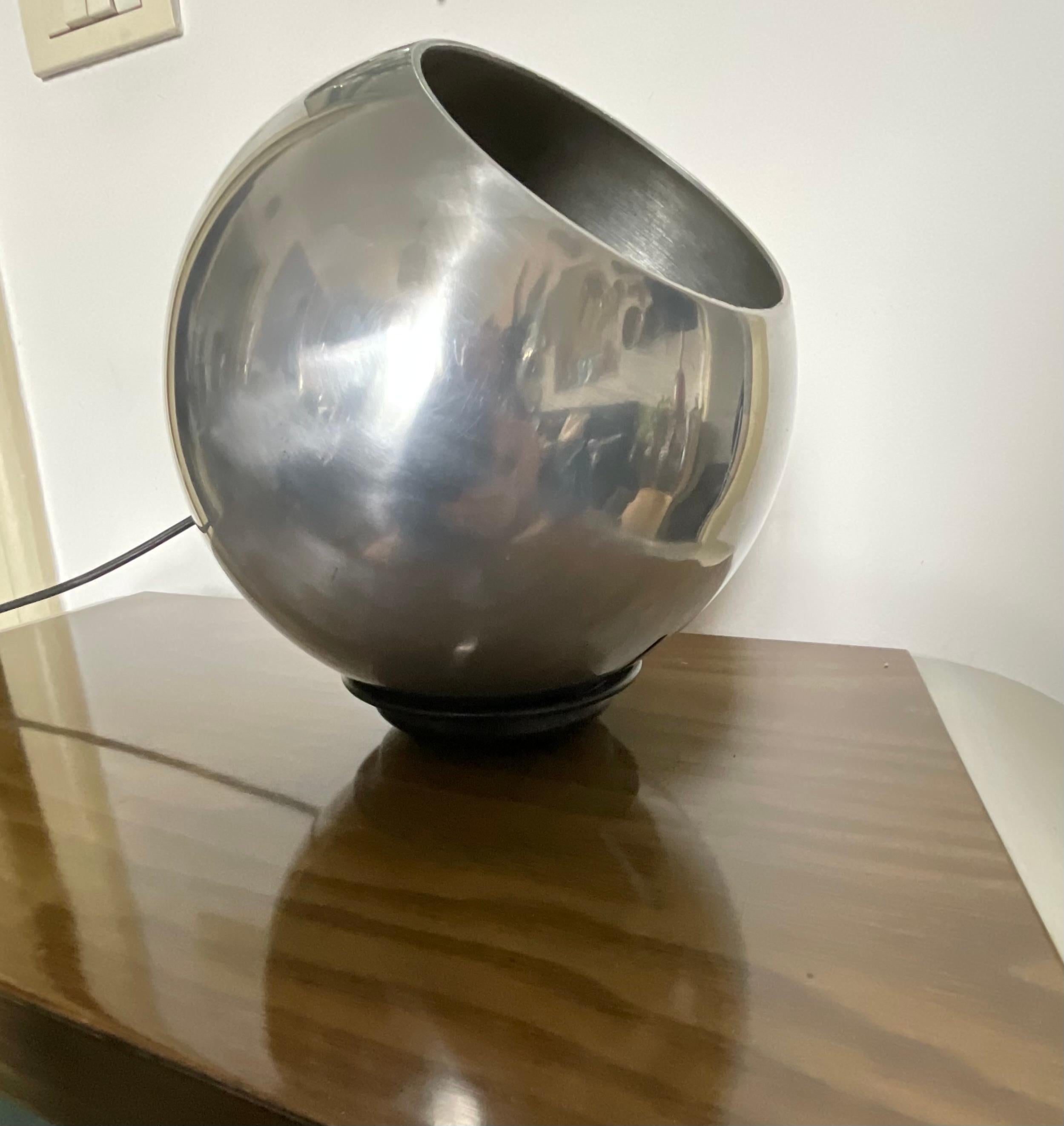Aluminum GINO SARFATTI - ARTELUCE Lampada in alluminio lucidato - Mod. 586 - ITALIA 1962. For Sale