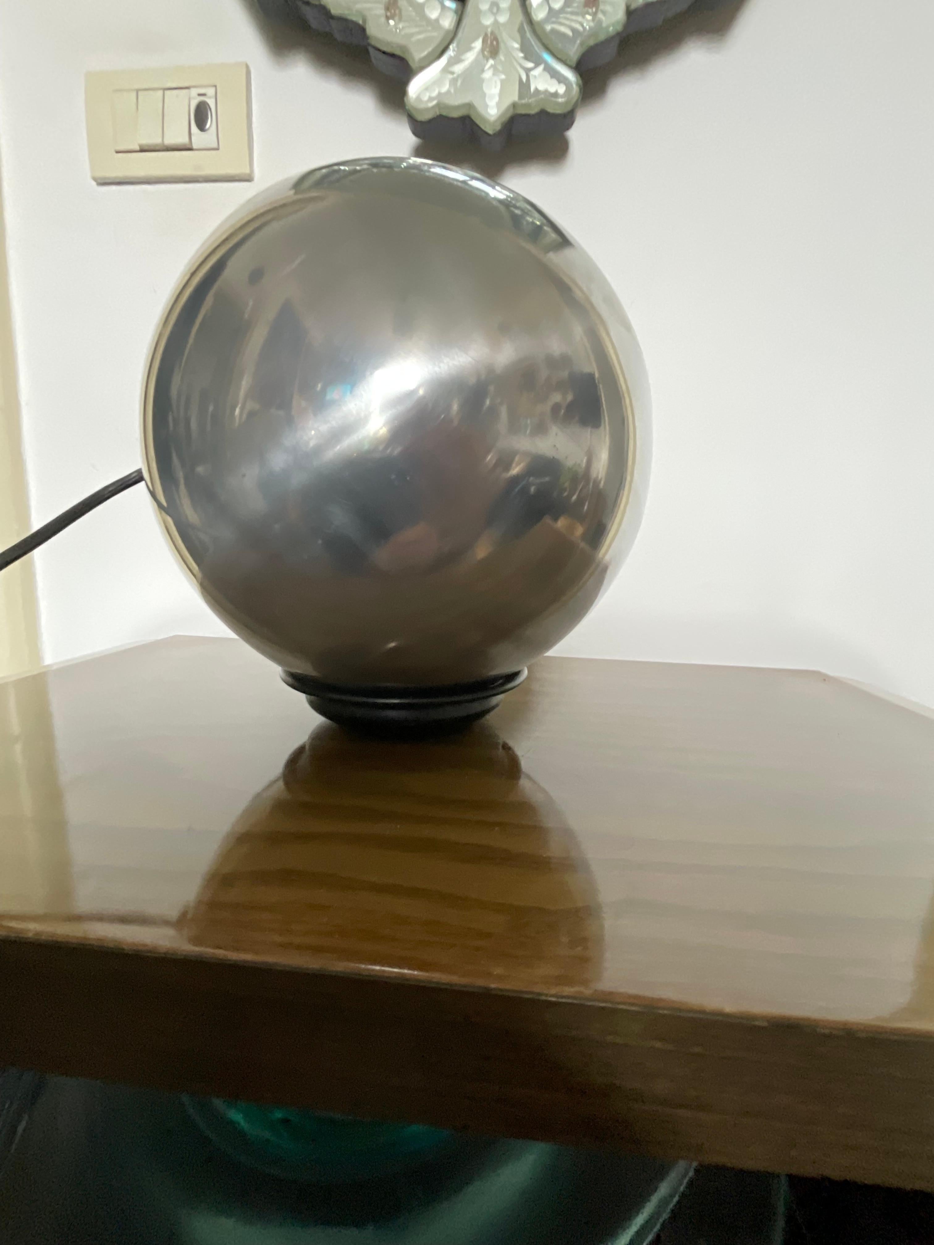 GINO SARFATTI - ARTELUCE Lampada in alluminio lucidato - Mod. 586 - ITALIA 1962. For Sale 2