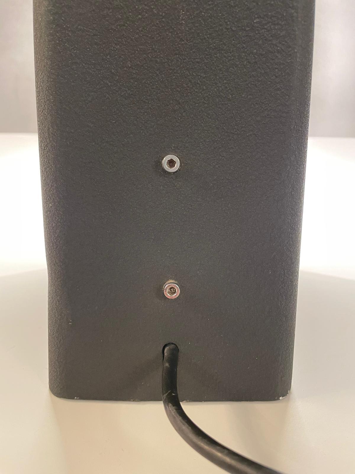 Aluminum Gino Sarfatti Arteluce Mod, 607 Black Aluminium Table Lamp, Italy, 1971