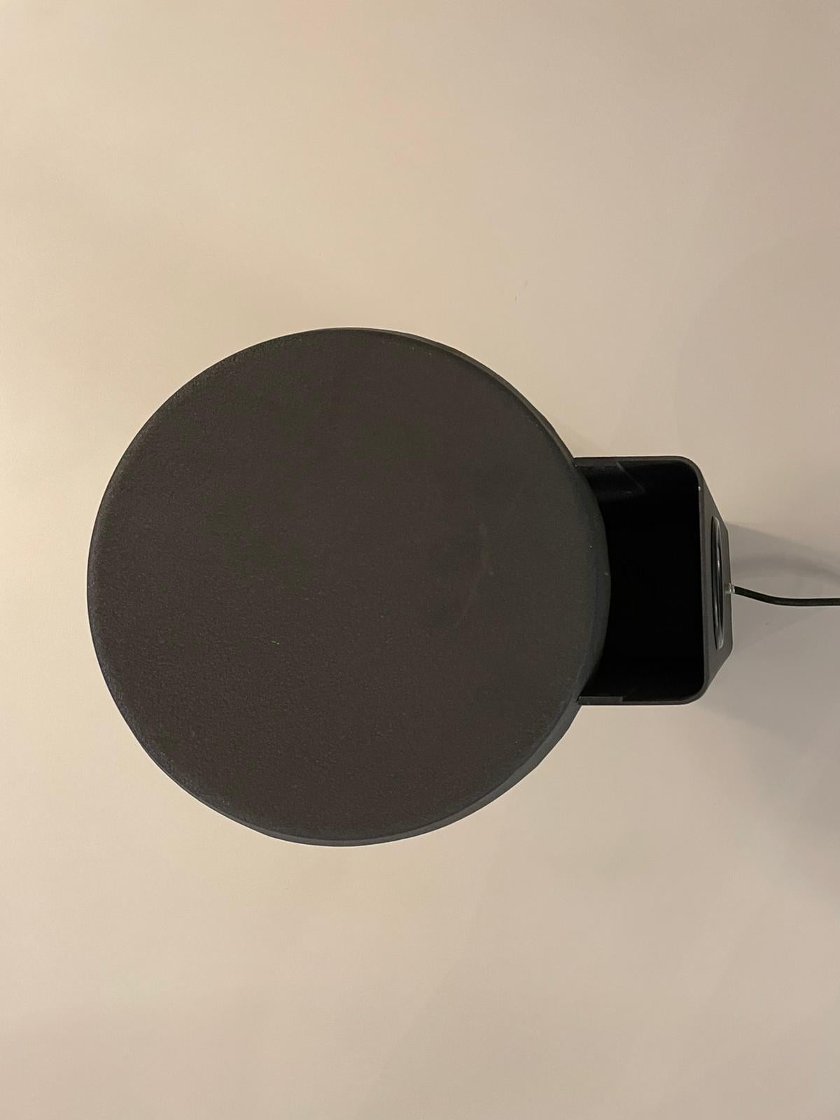 Gino Sarfatti Arteluce Mod, 607 Black Aluminium Table Lamp, Italy, 1971 1